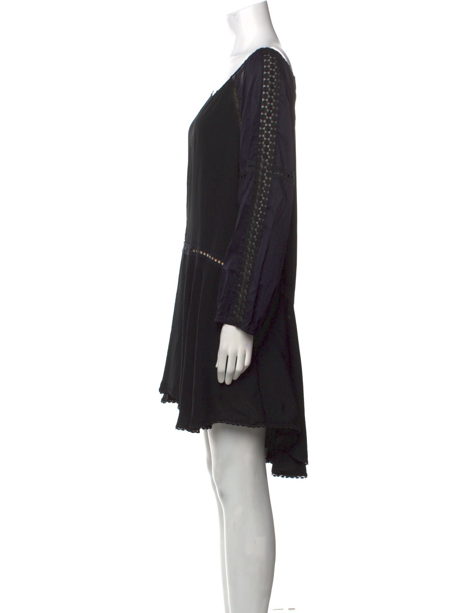 Halston Heritage Scoop Neck Mini Dress