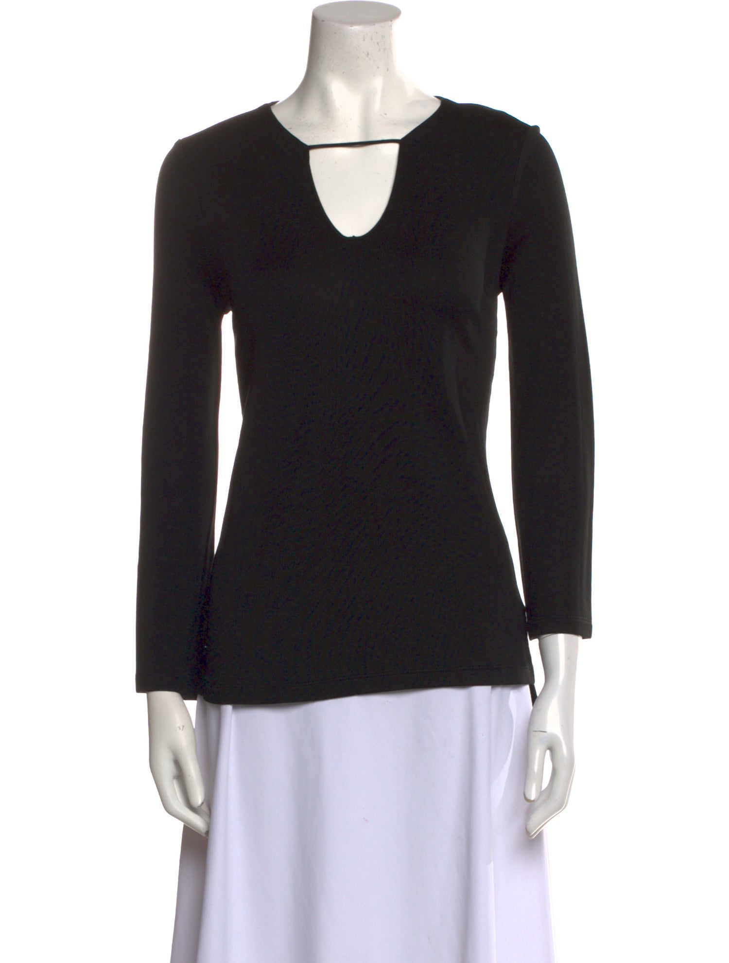 Halston Heritage V-Neck Long Sleeve Tunic