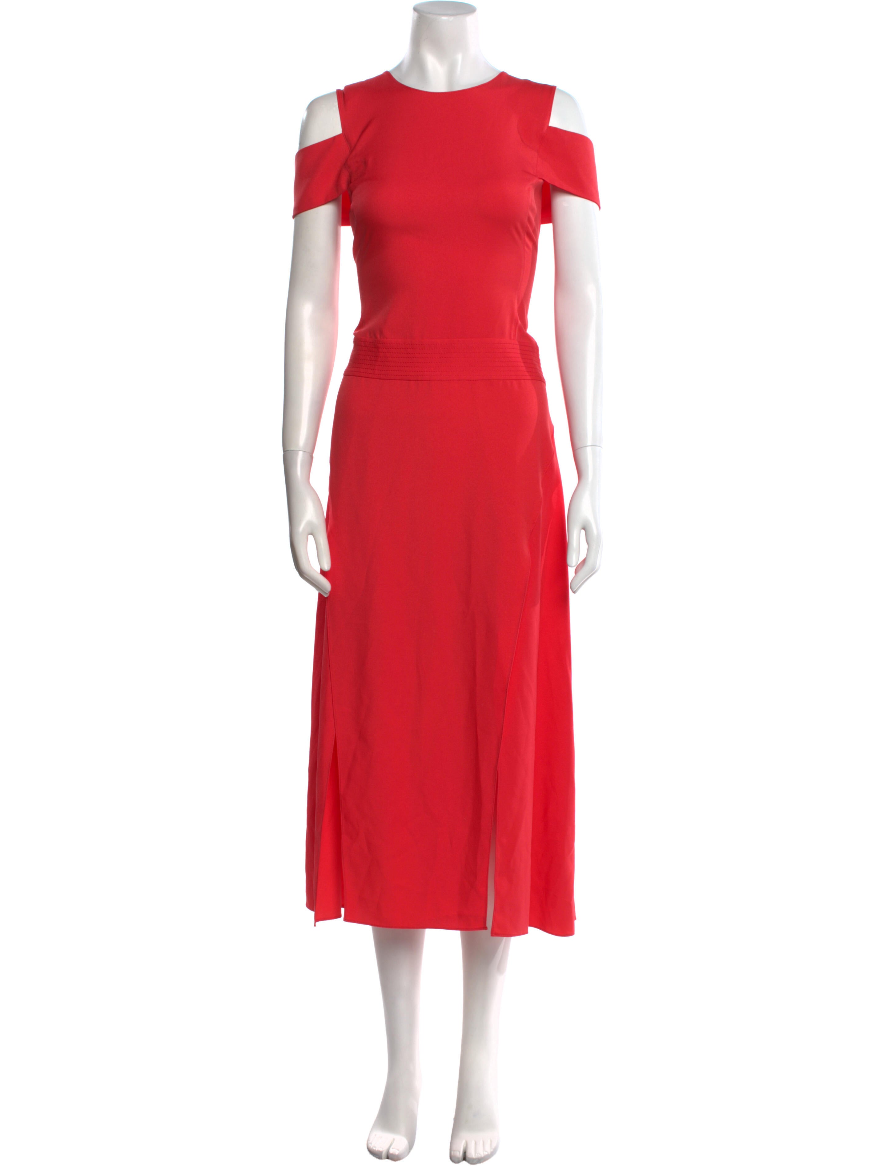 Halston Heritage Crew Neck Long Dress w/ Tags