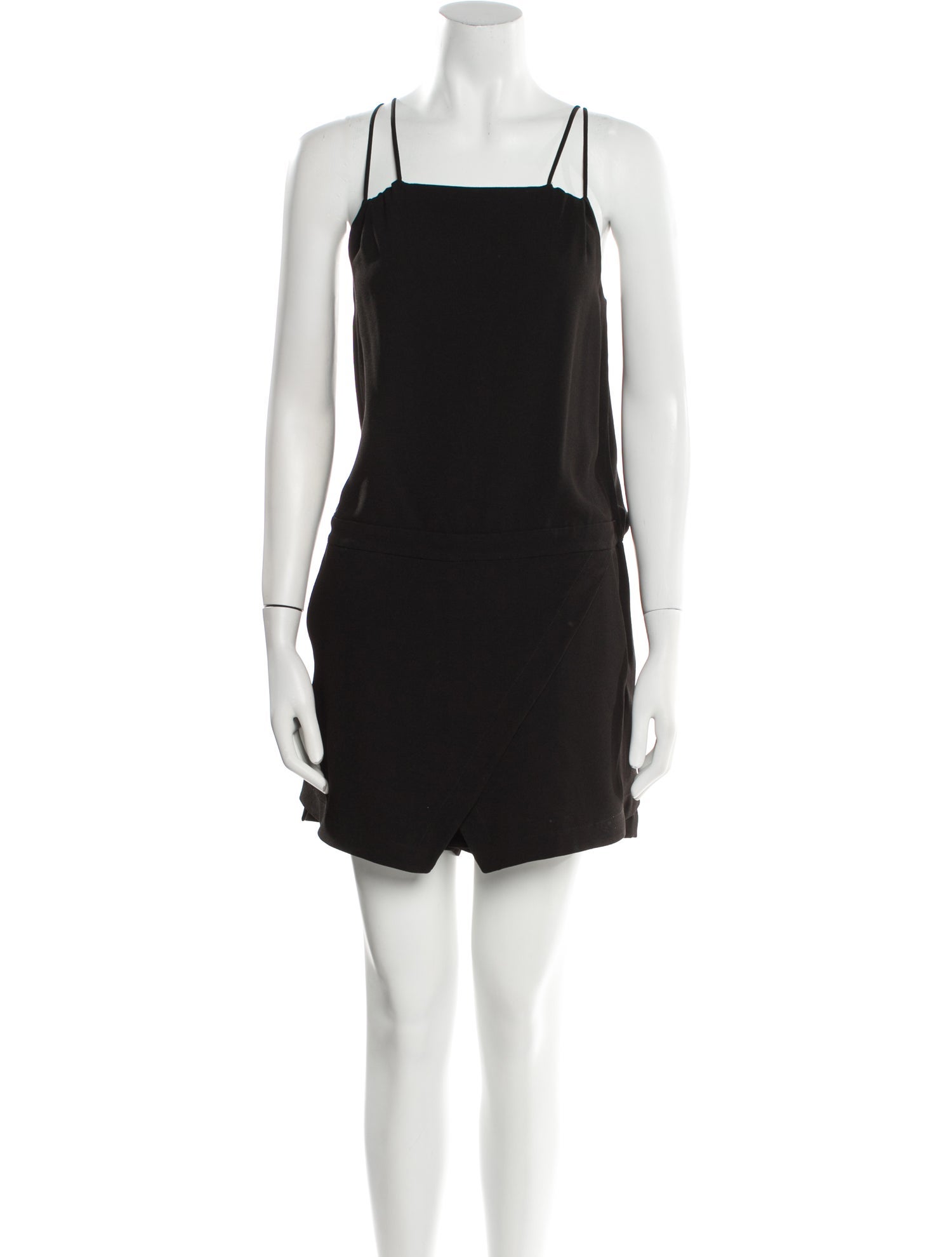 Halston Heritage Square Neckline Romper