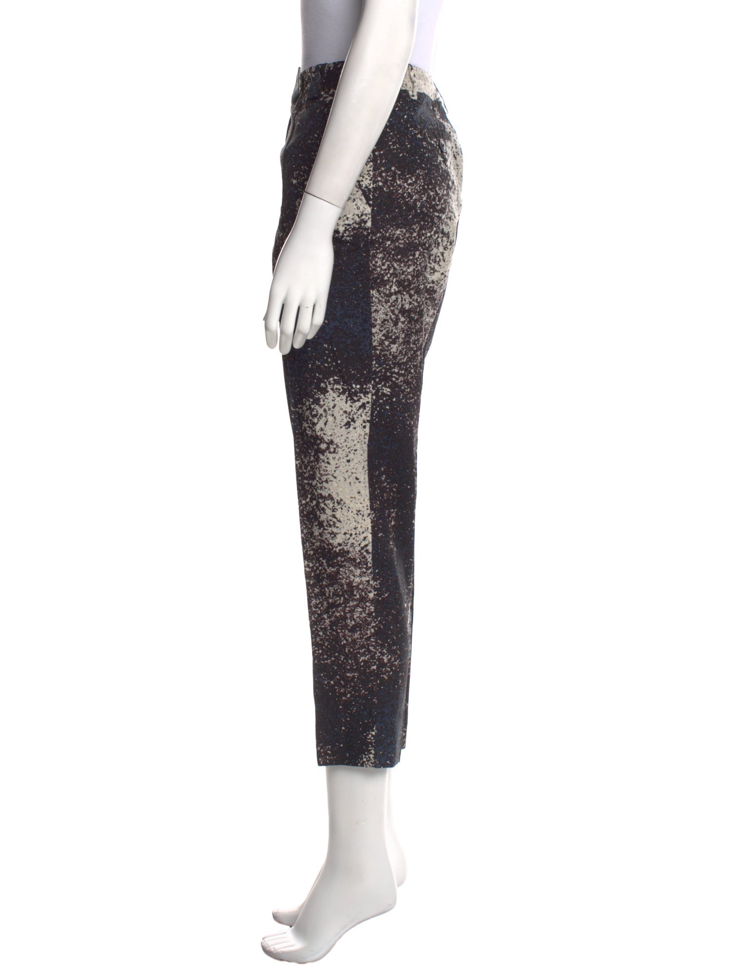 Halston Heritage Silk Straight Leg Pants