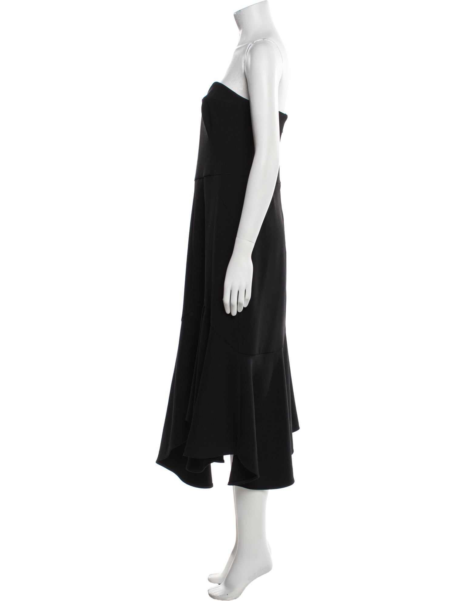 Halston Heritage Strapless Knee-Length Dress