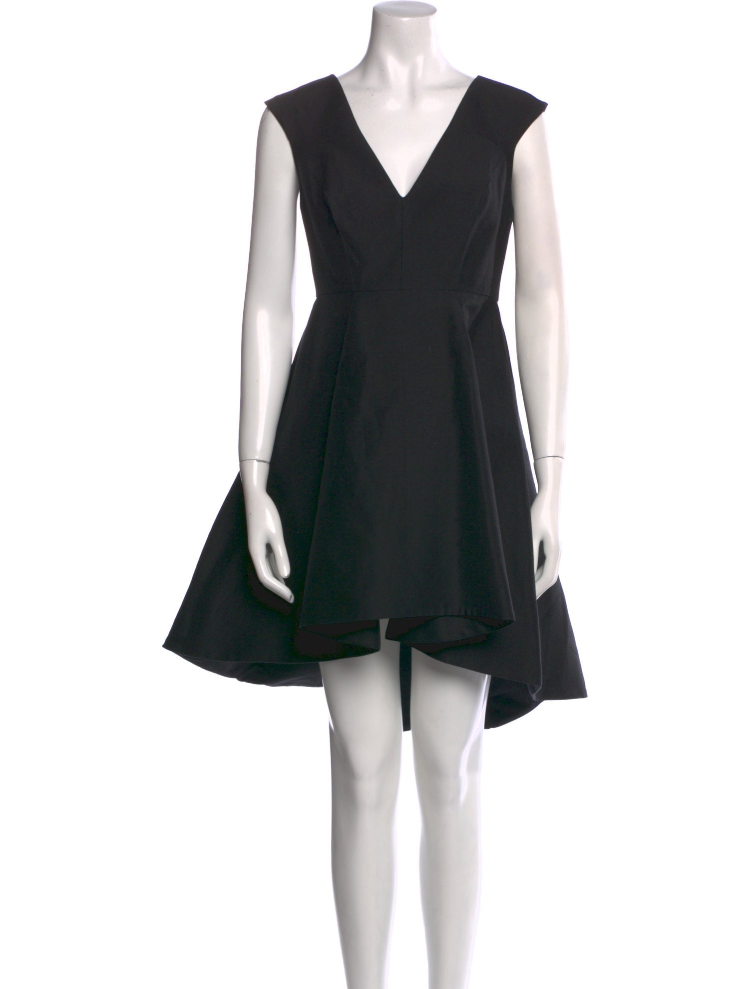 Halston Heritage V-Neck Knee-Length Dress