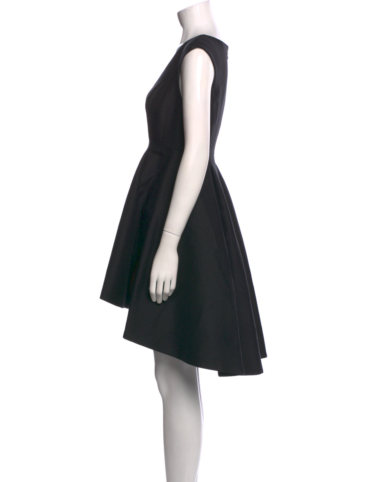 Halston Heritage V-Neck Knee-Length Dress
