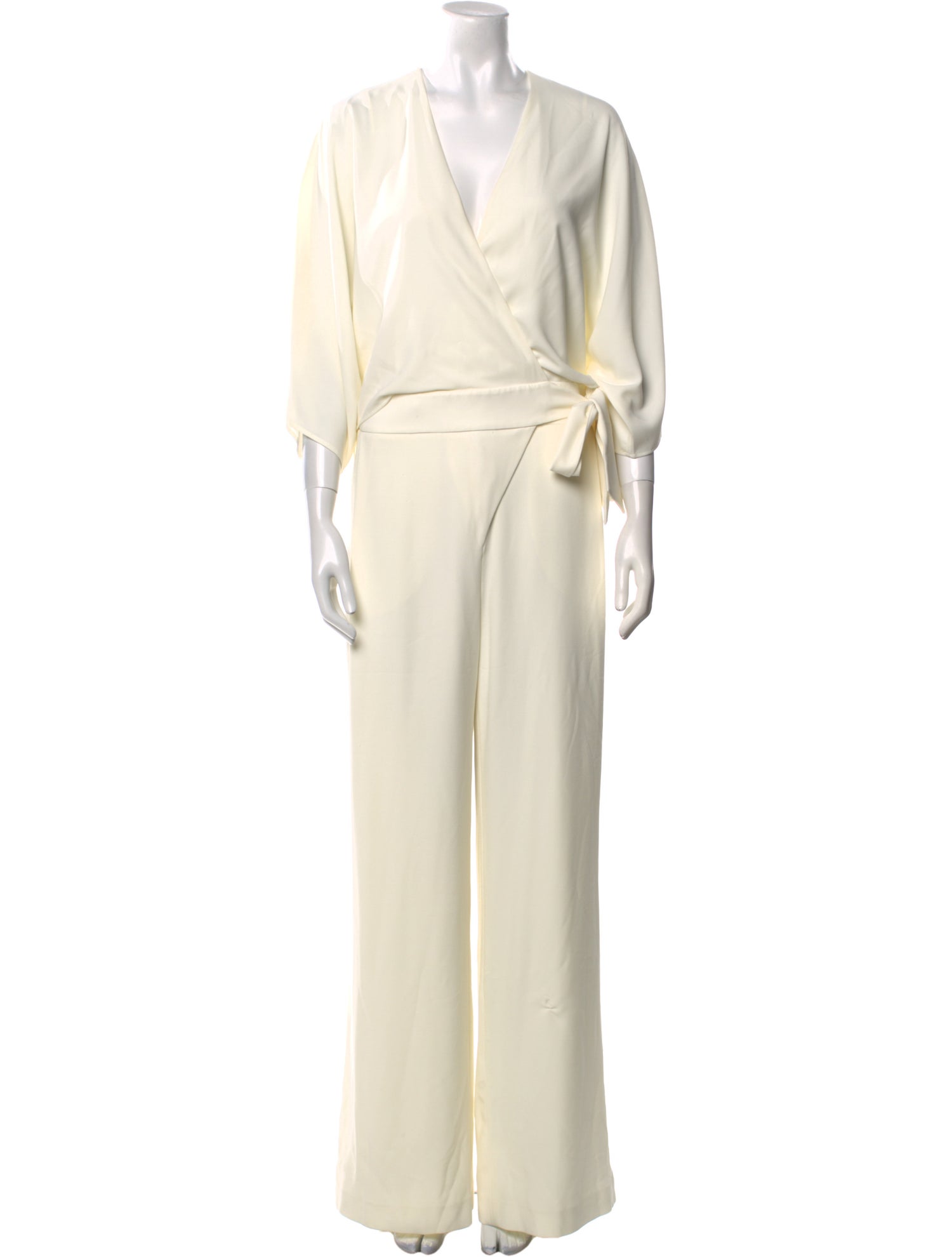 Halston Heritage V-Neck Overalls