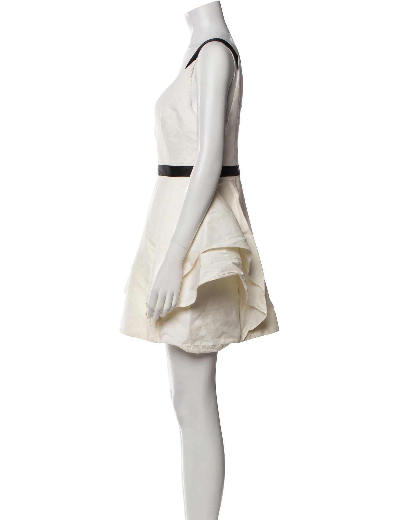 Halston Heritage V-Neck Mini Dress