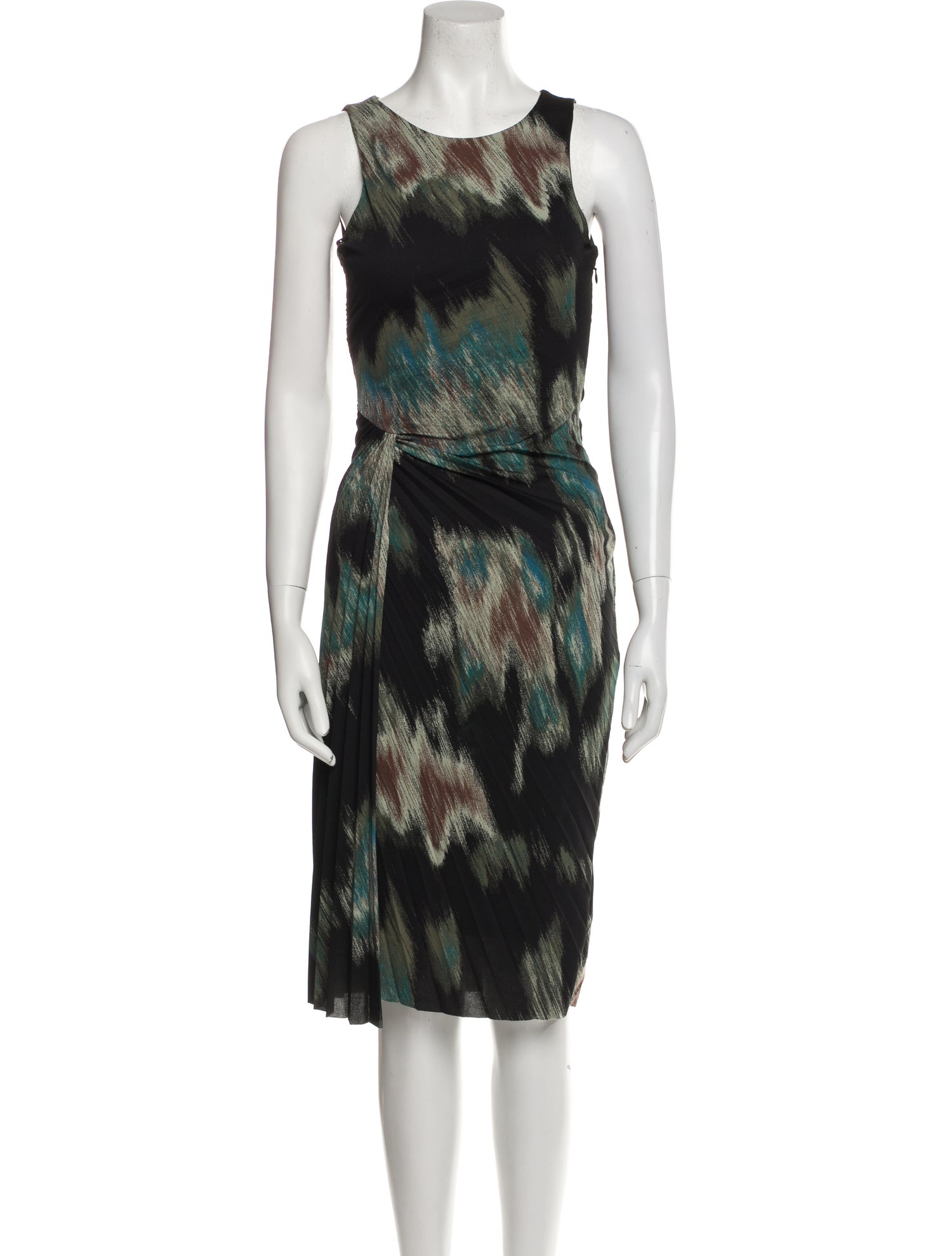 Halston Heritage Printed Midi Length Dress w/ Tags