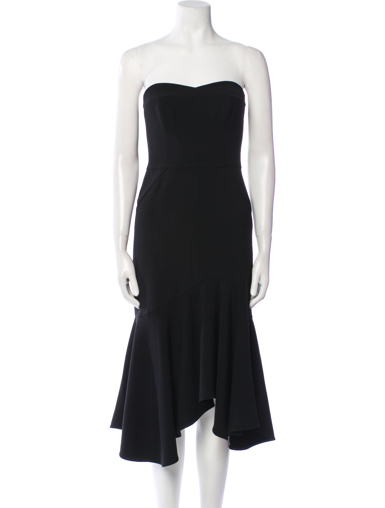 Halston Heritage Strapless Knee-Length Dress w/ Tags
