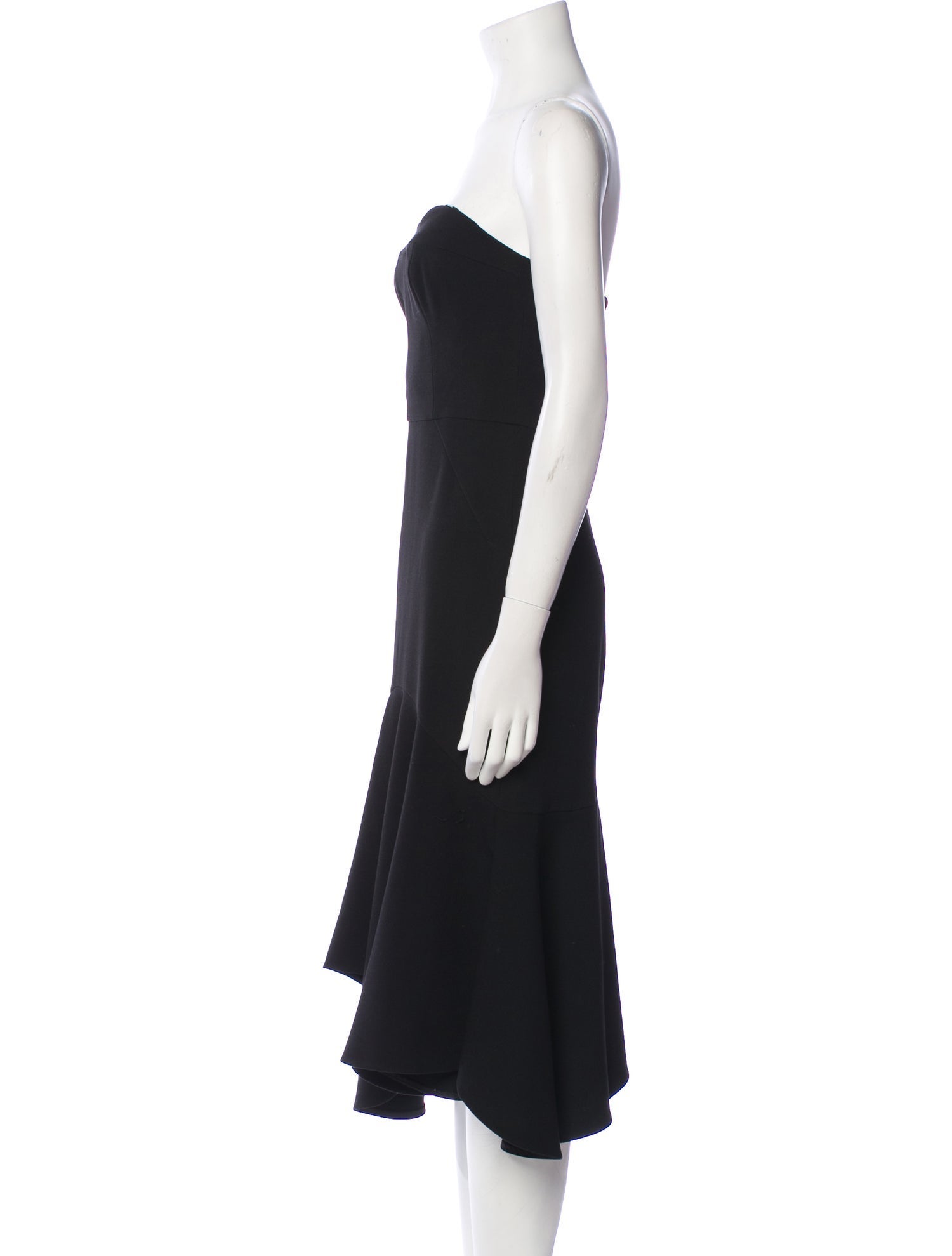 Halston Heritage Strapless Knee-Length Dress w/ Tags