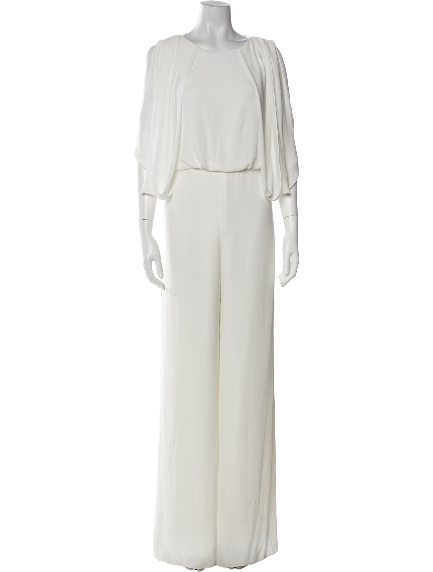 Halston Heritage Crew Neck Jumpsuit