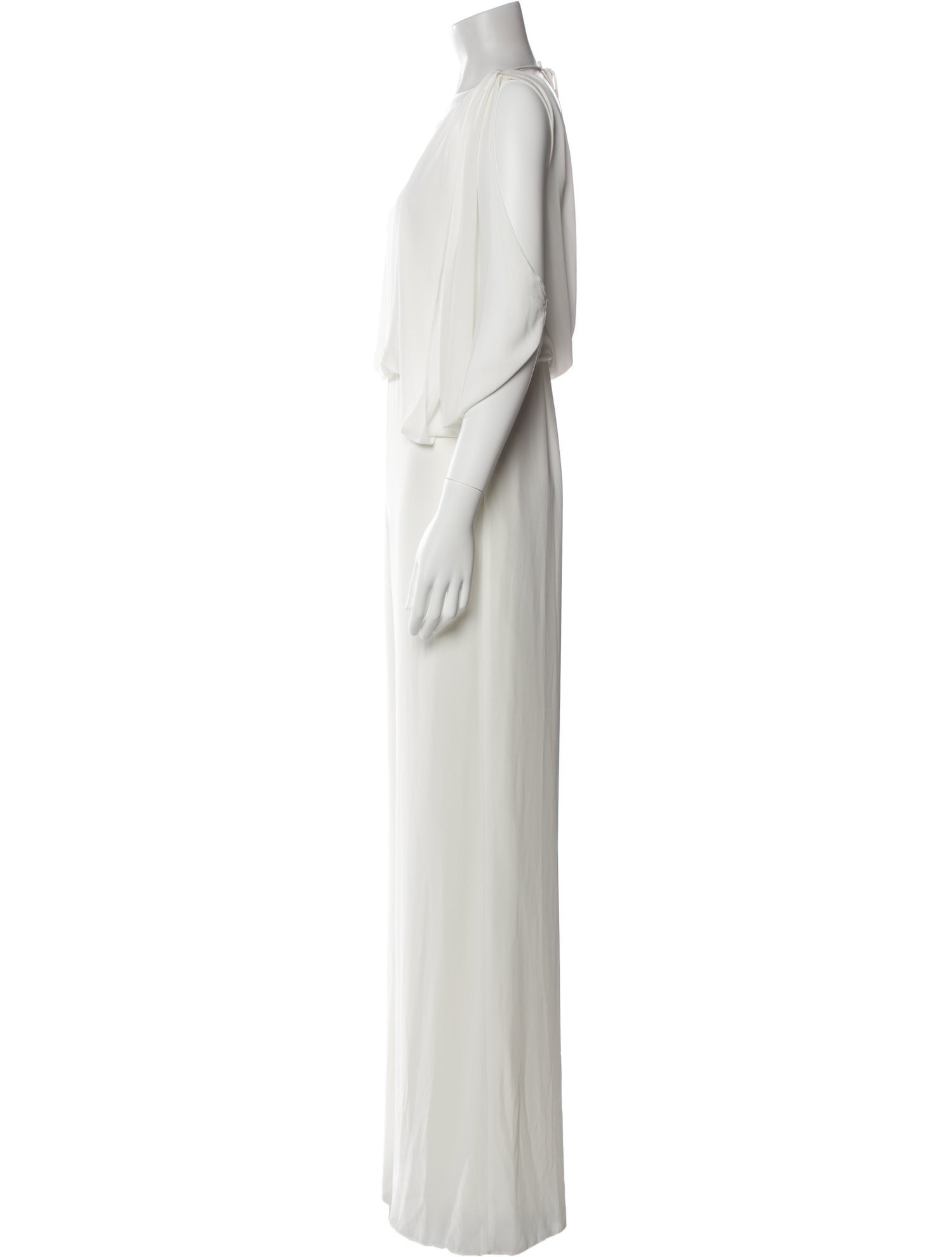 Halston Heritage Crew Neck Jumpsuit