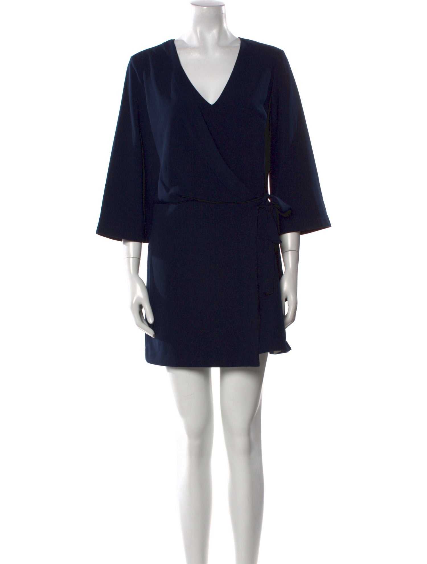 Halston Heritage V-Neck Mini Dress