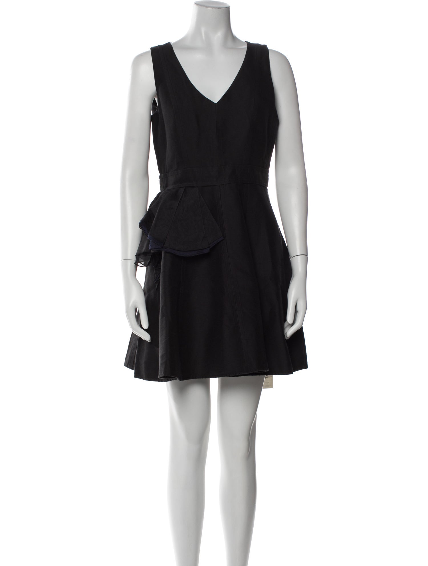 Halston Heritage V-Neck Mini Dress