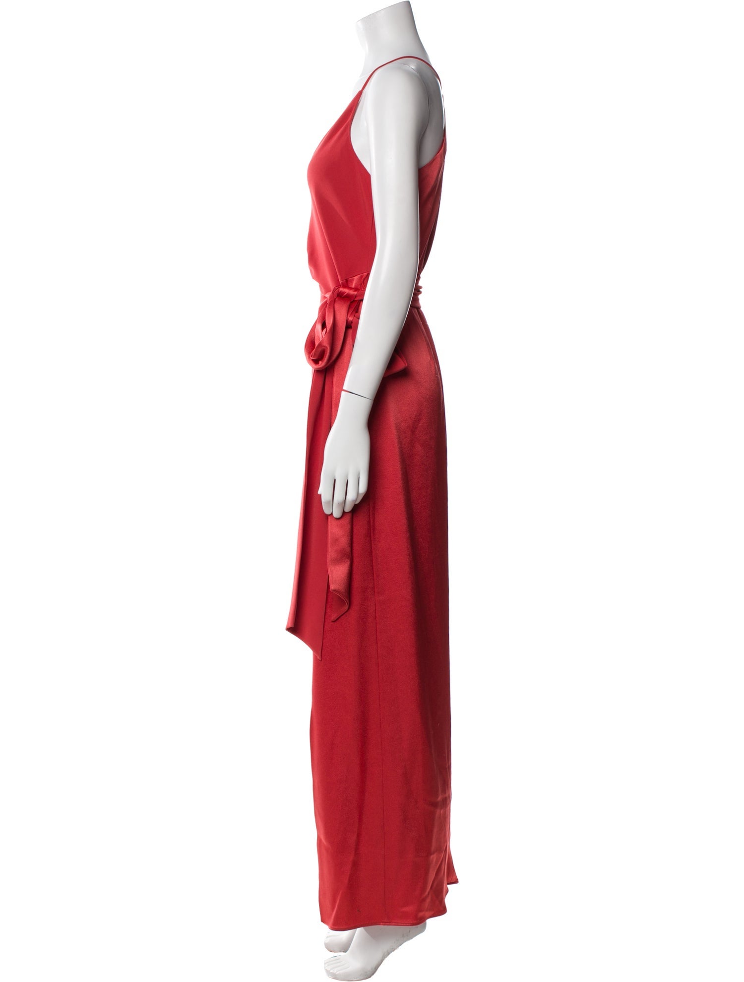 Halston Heritage V-Neck Long Dress