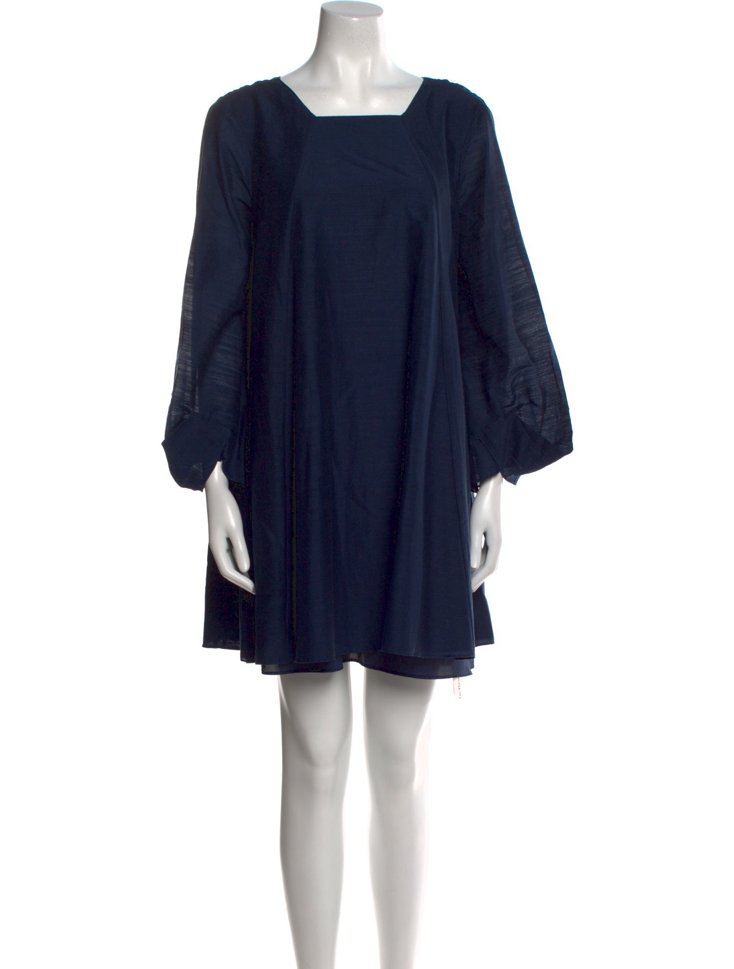 Halston Heritage Square Neckline Knee-Length Dress