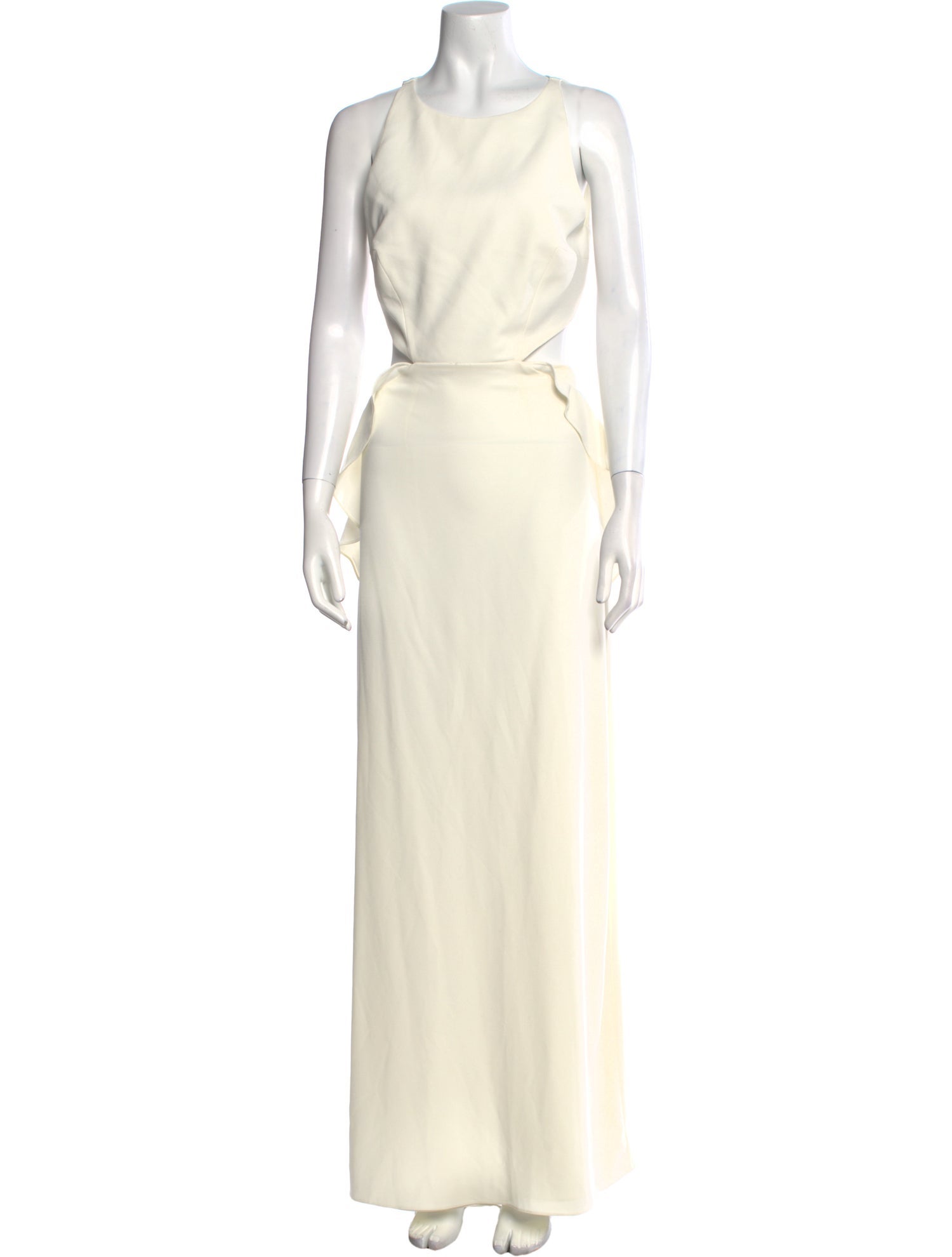 Halston Heritage Scoop Neck Long Dress