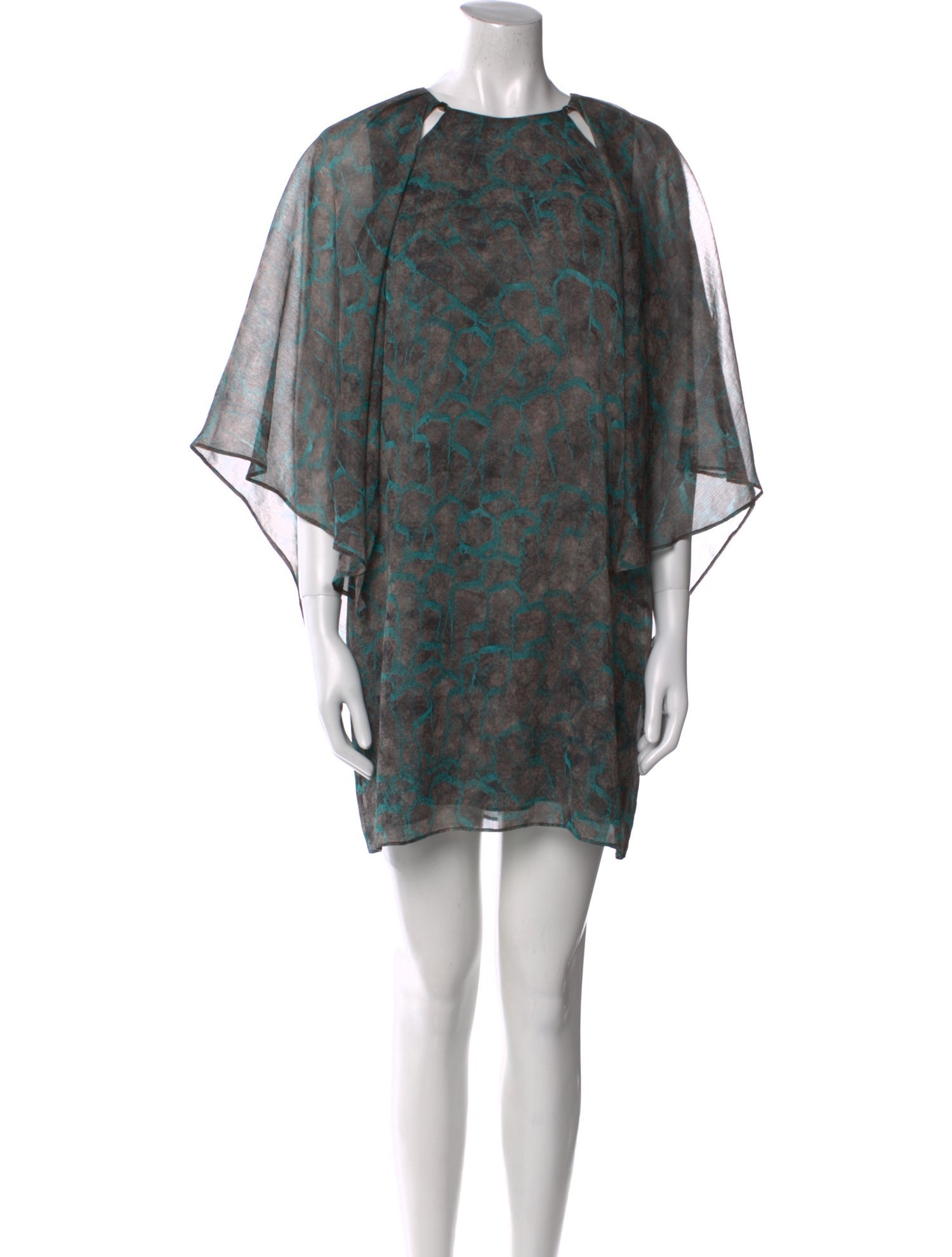 Halston Heritage Printed Mini Dress