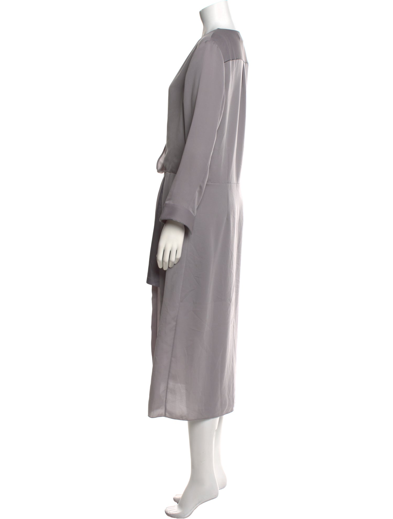 Halston Heritage V-Neck Long Dress