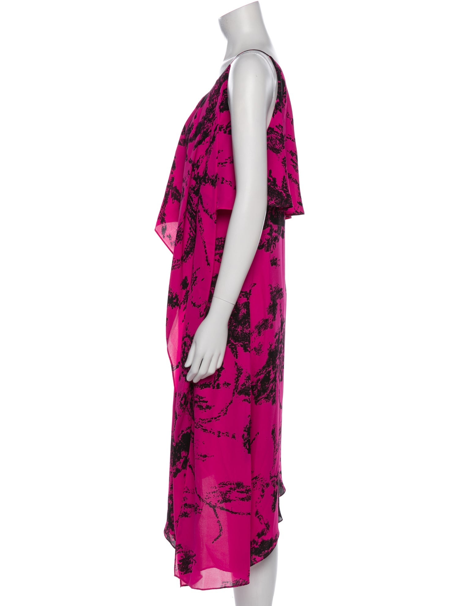 Halston Heritage Silk Long Dress