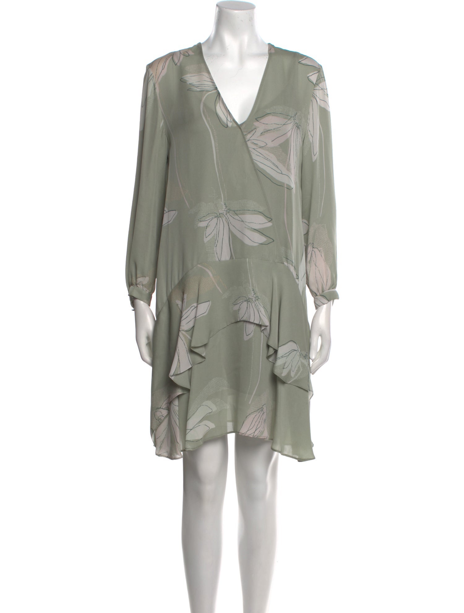 Halston Heritage Silk Mini Dress