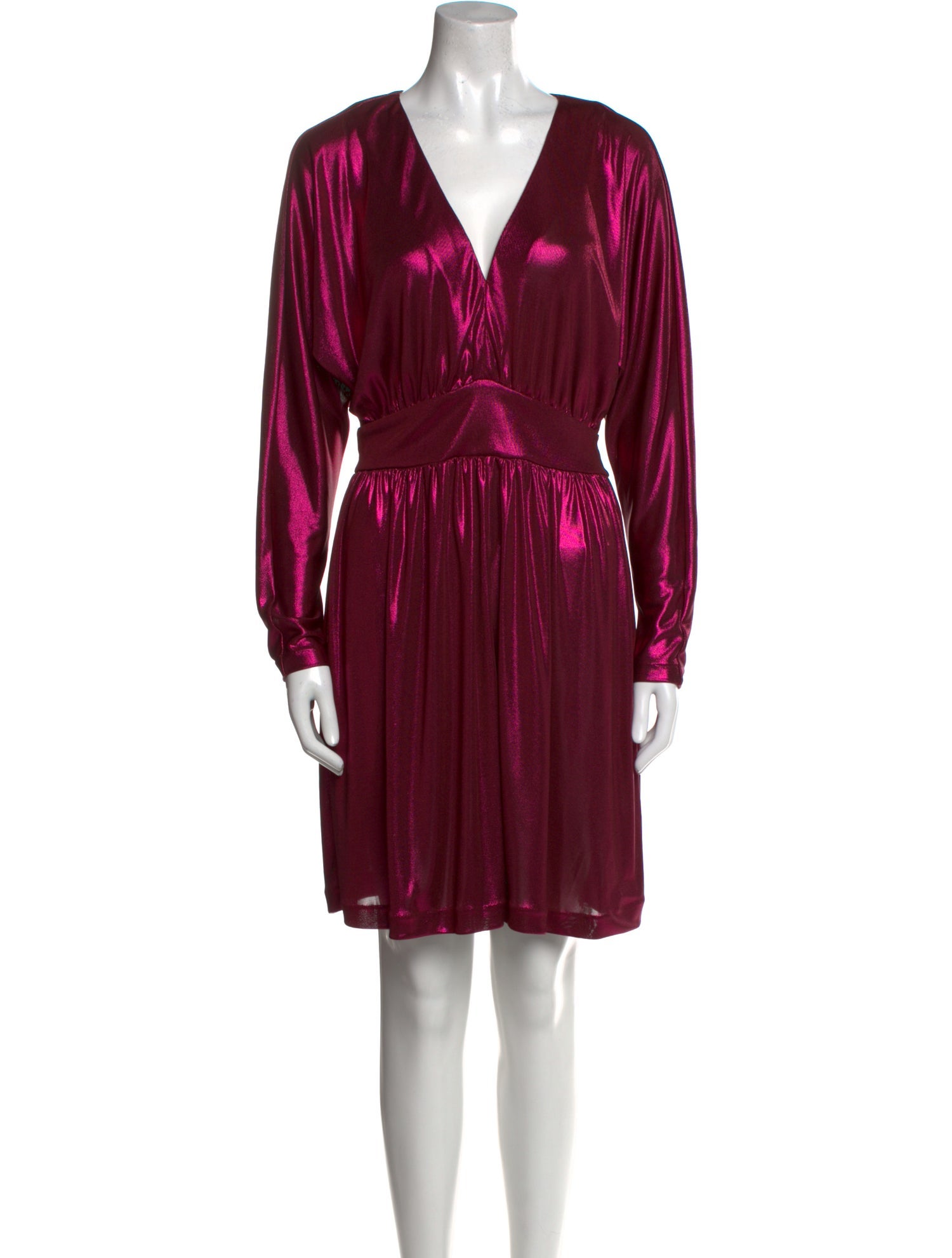 Halston Heritage V-Neck Mini Dress