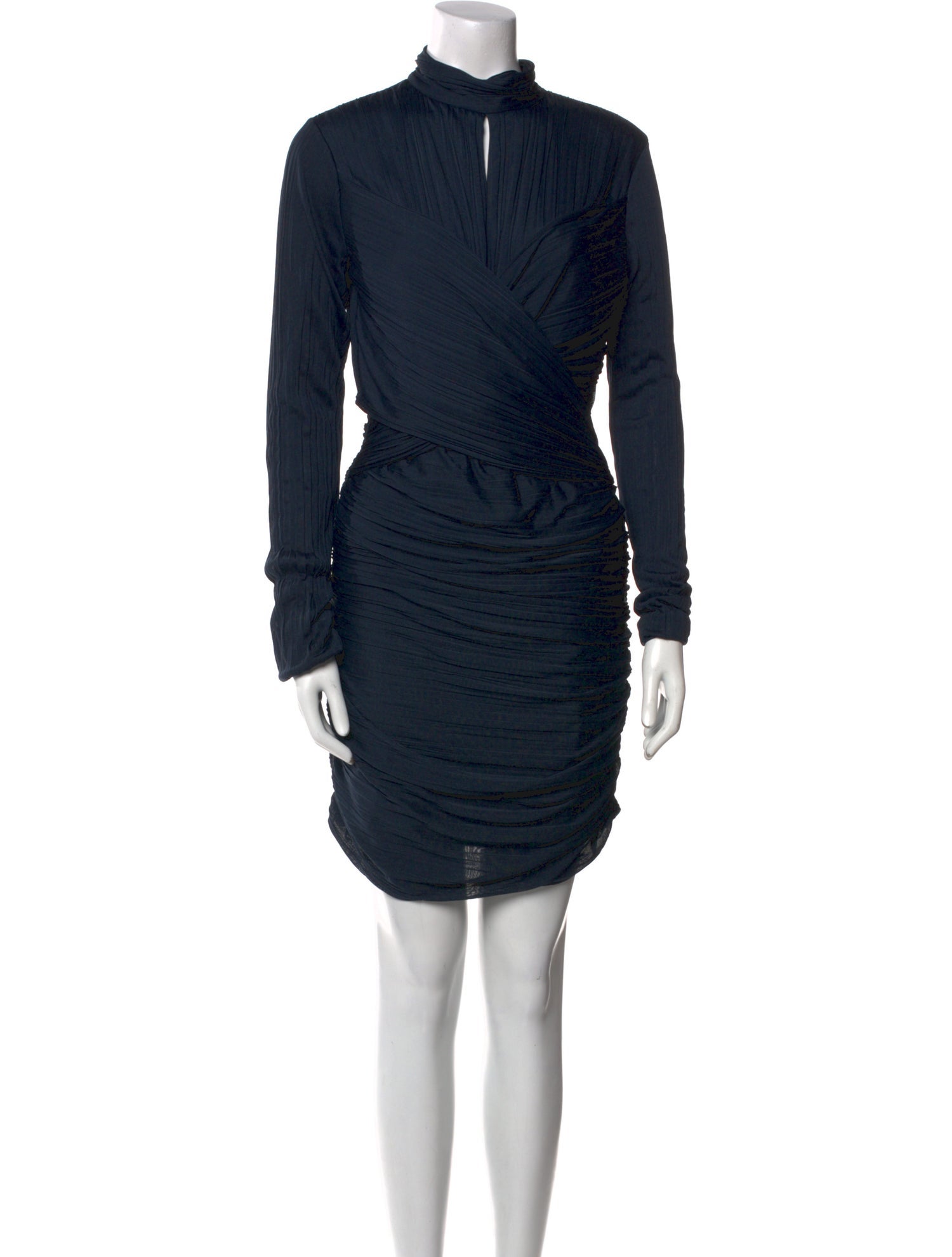 Halston Heritage Mock Neck Knee-Length Dress