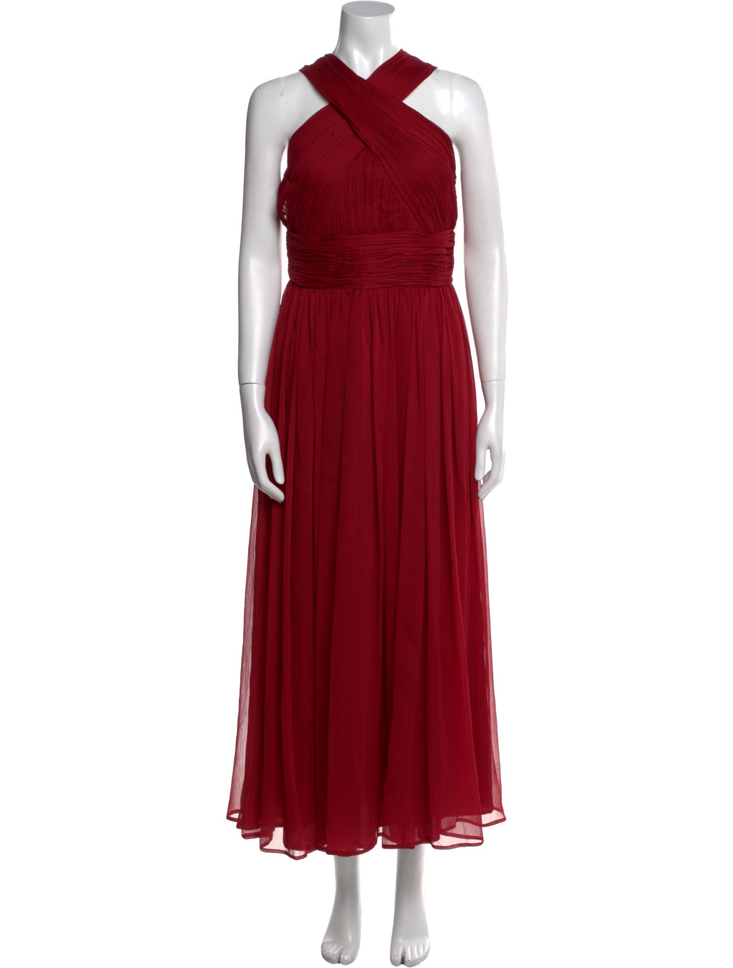 Halston Heritage Halterneck Long Dress