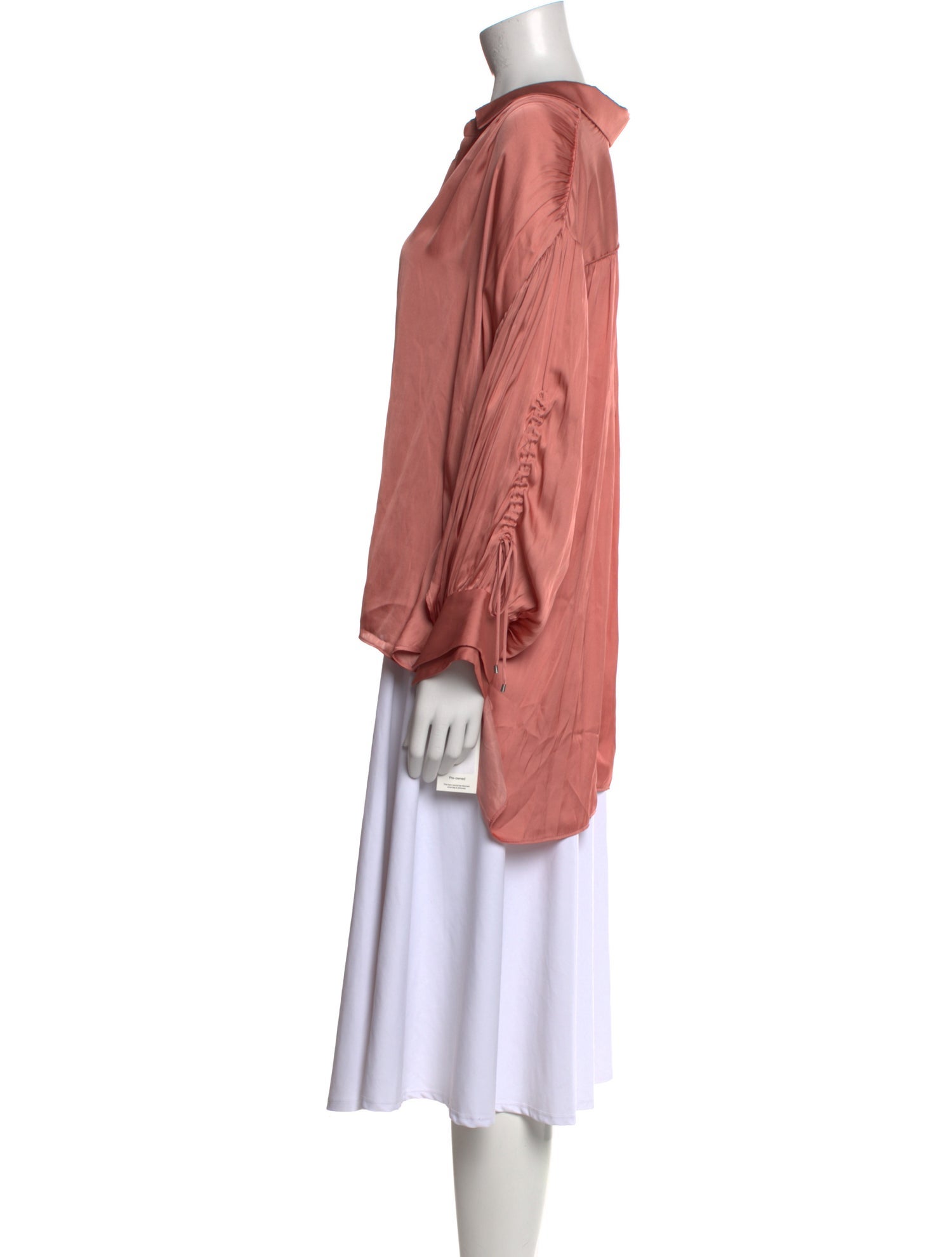 Halston Heritage Long Sleeve Button-Up Top