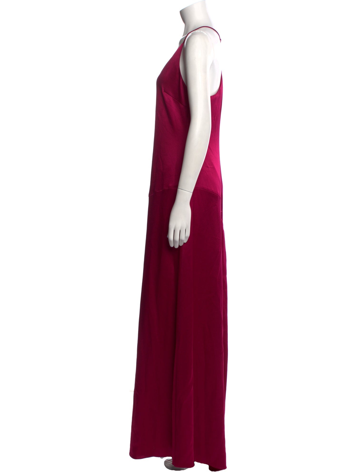 Halston Heritage V-Neck Long Dress