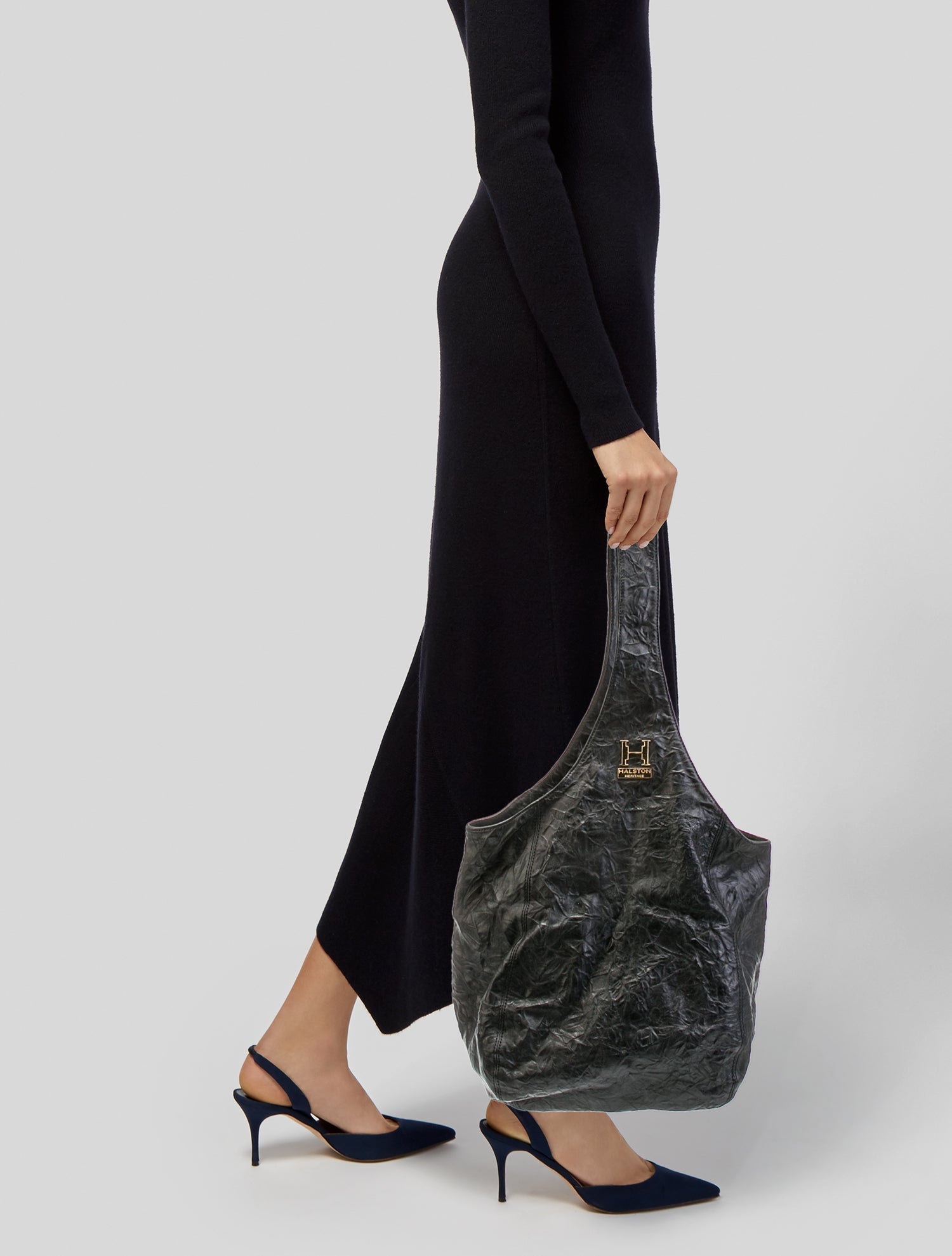 Halston Heritage Leather Hobo