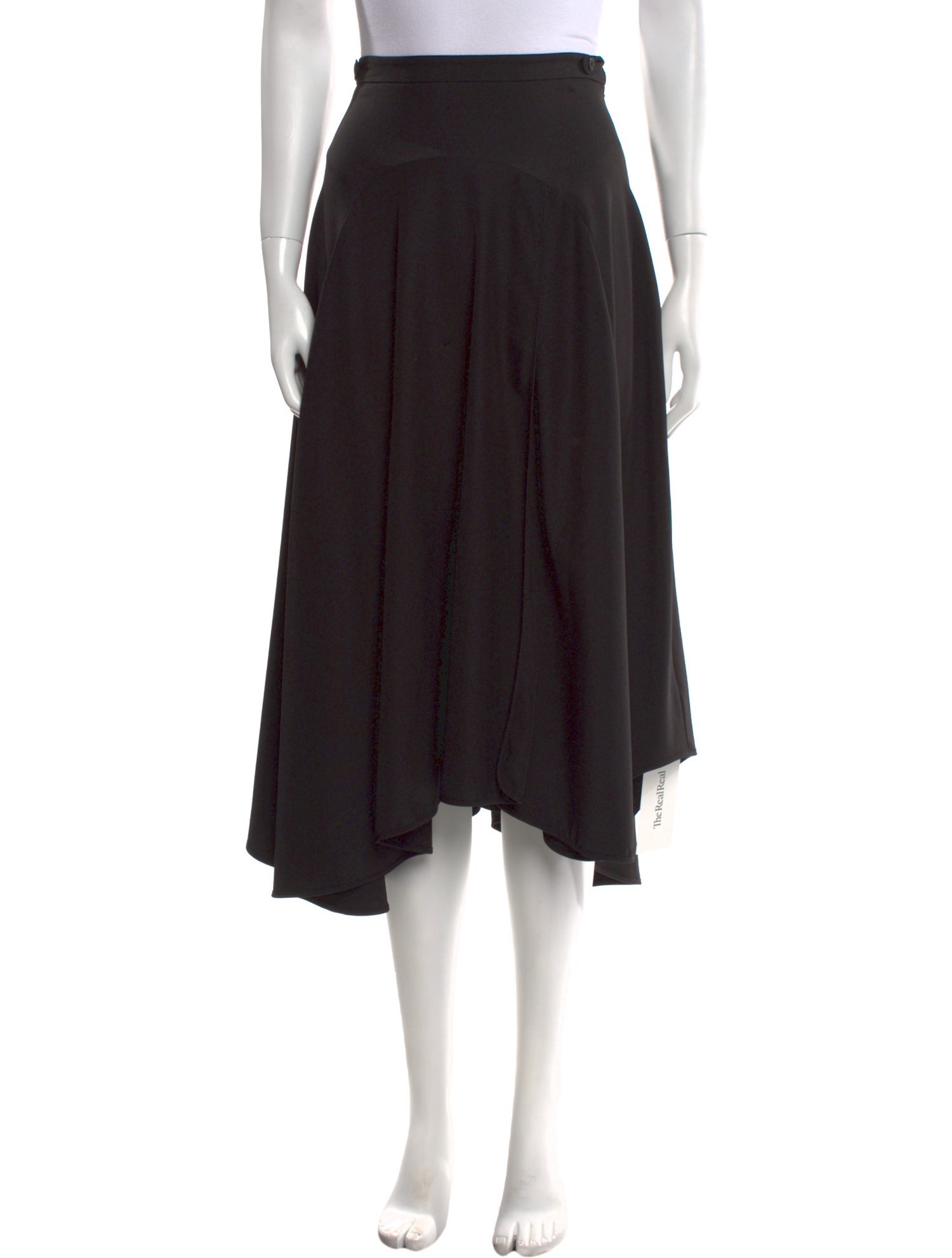 Halston Heritage Ruffle Embellishment Midi Length Skirt