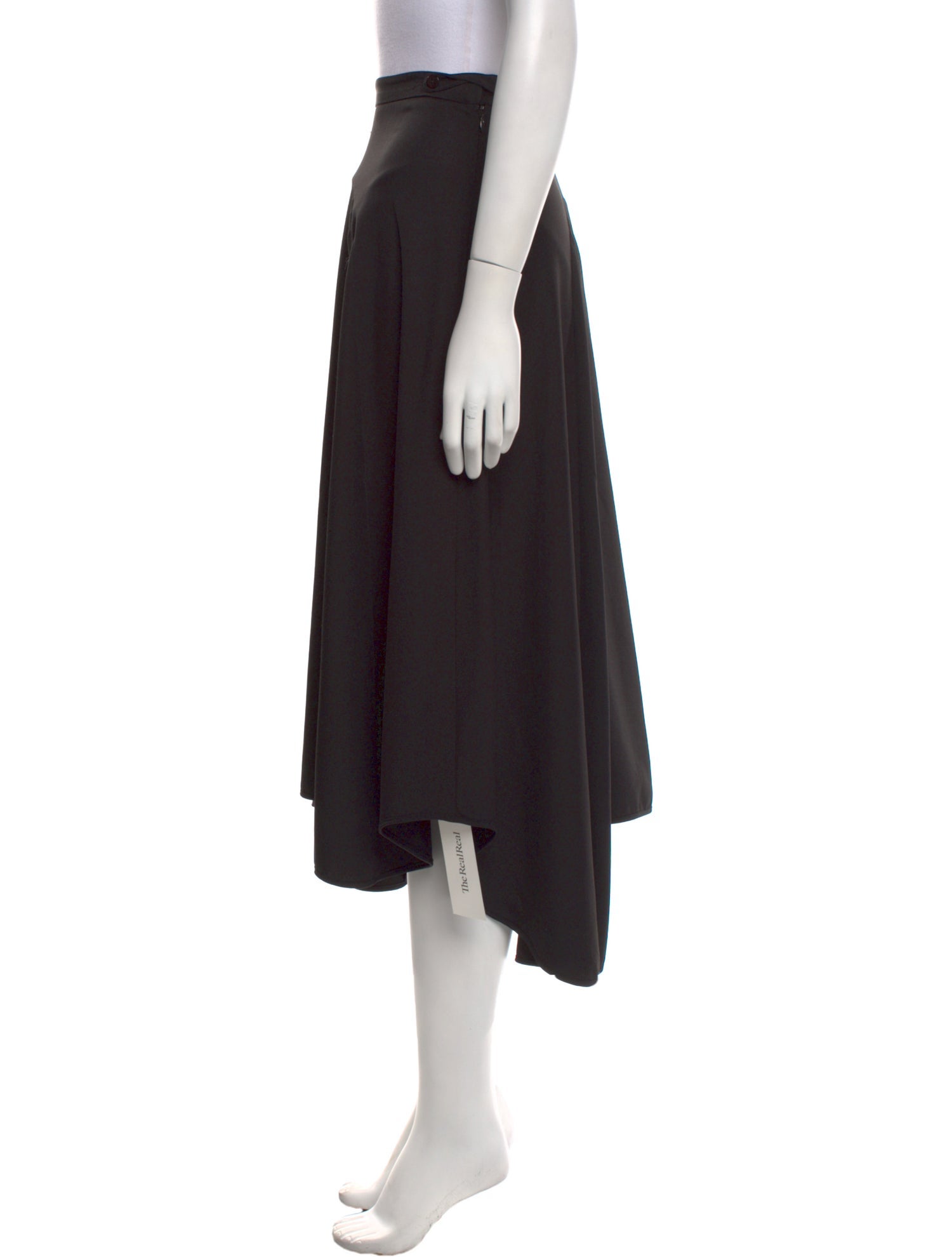 Halston Heritage Ruffle Embellishment Midi Length Skirt