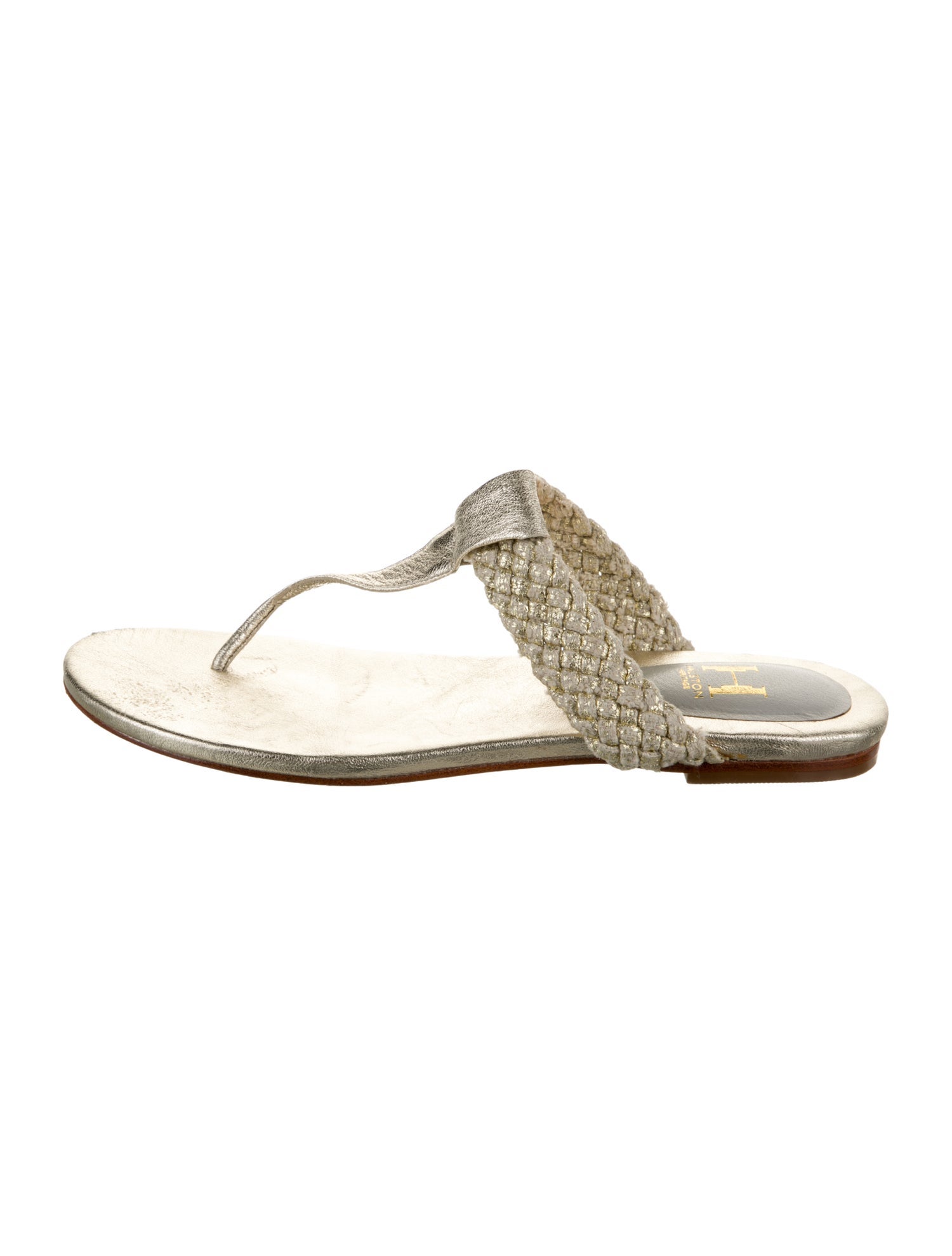Halston Heritage Leather Flip Flops