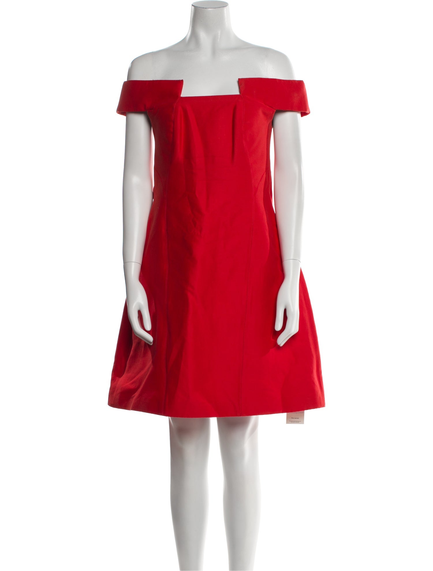 Halston Heritage Off-The-Shoulder Mini Dress