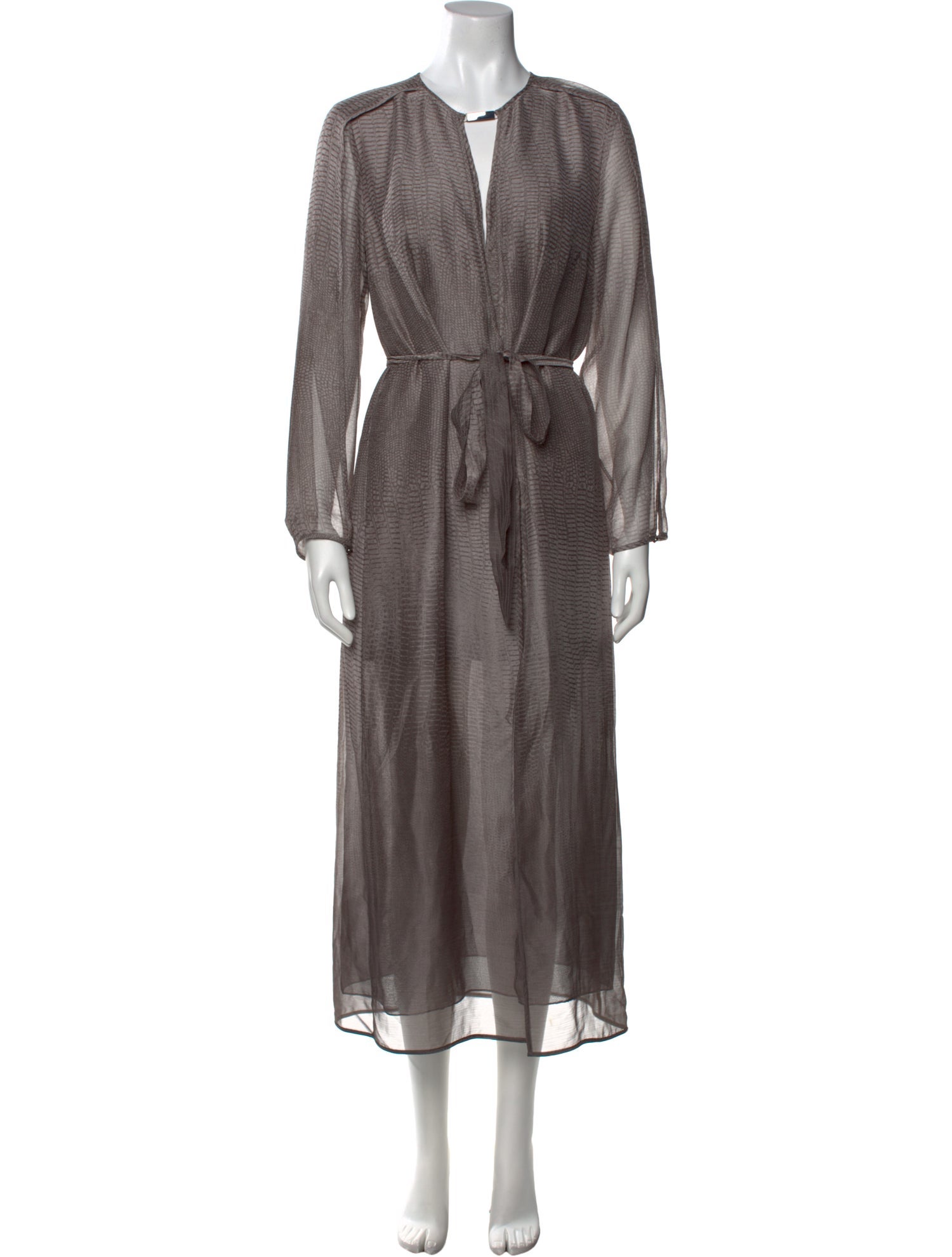 Halston Heritage V-Neck Long Dress