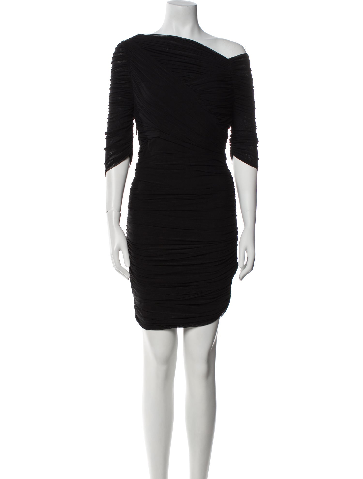 Halston Heritage One-Shoulder Mini Dress