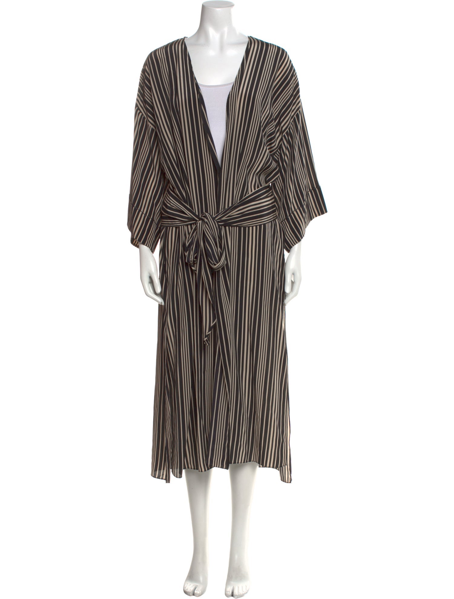 Halston Heritage Silk Midi Length Dress