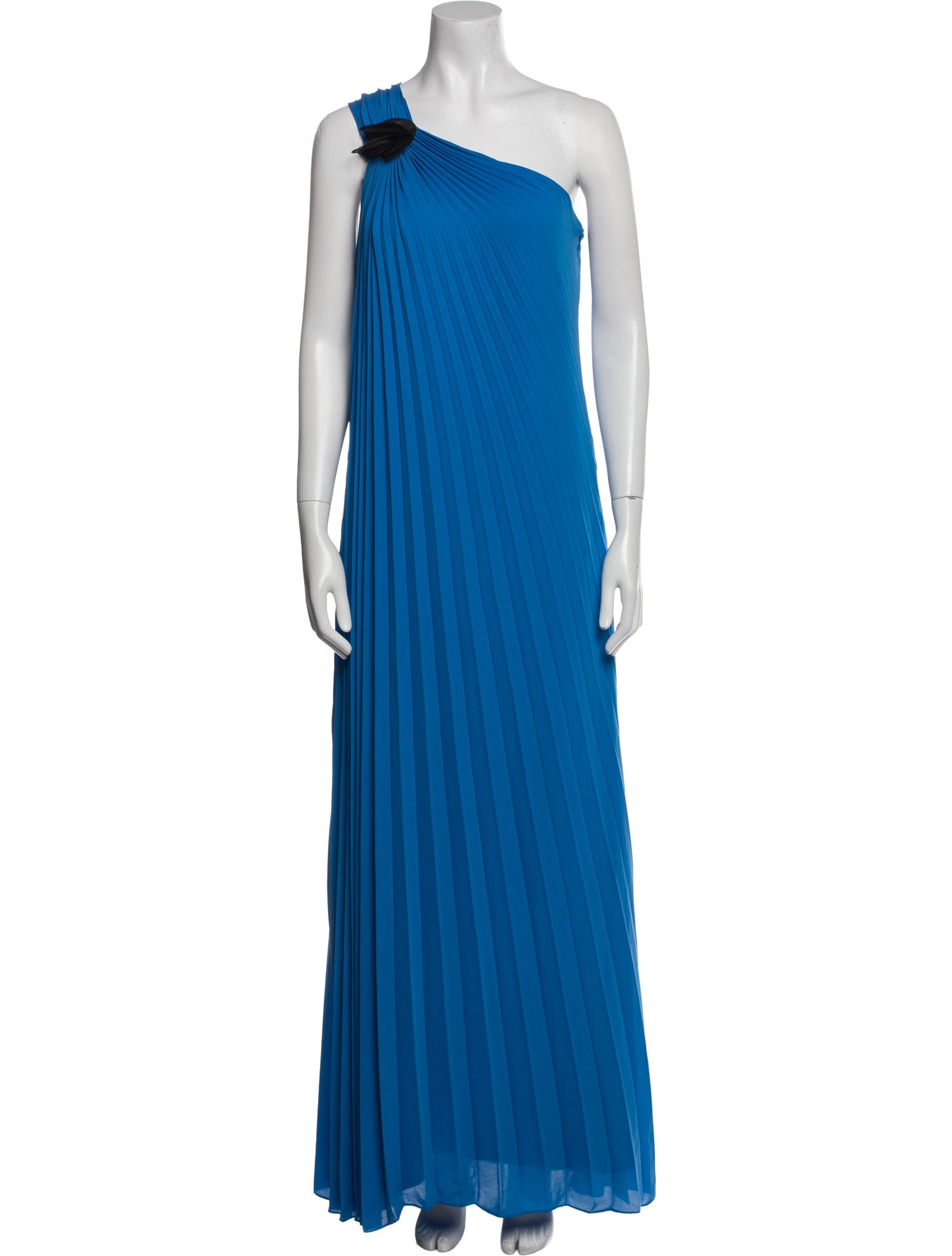 Halston Heritage One-Shoulder Long Dress