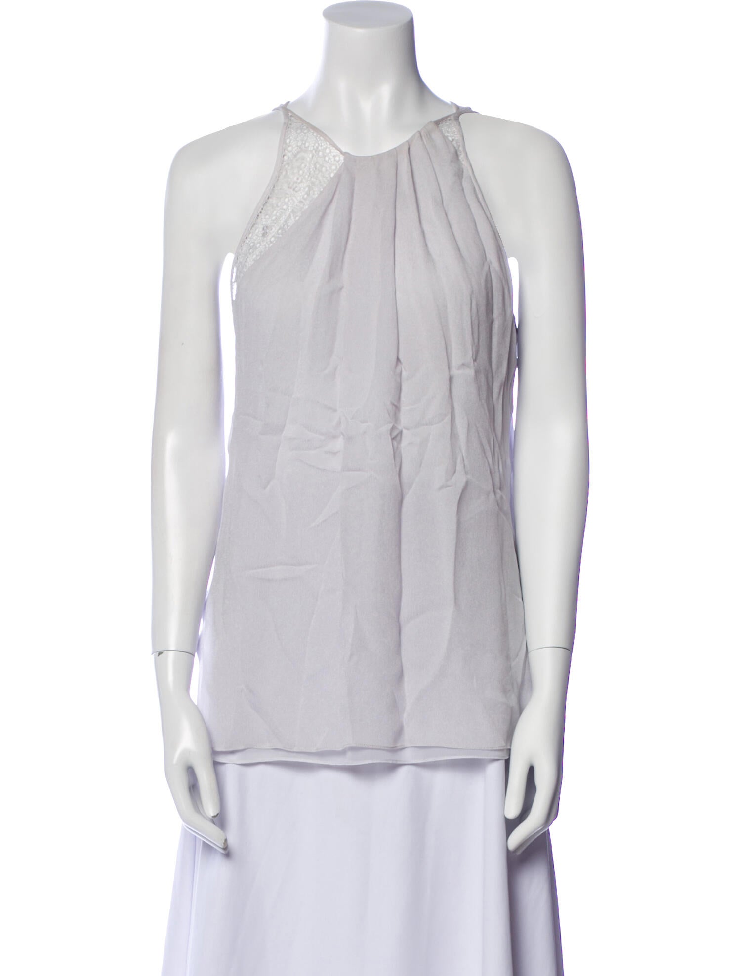Halston Heritage Halterneck Sleeveless Blouse