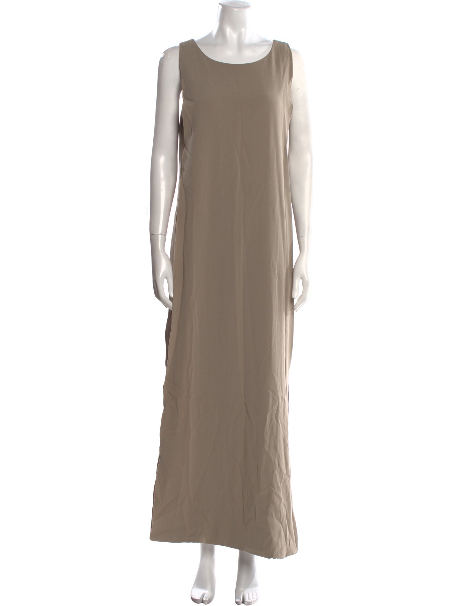 Halston Heritage Scoop Neck Long Dress