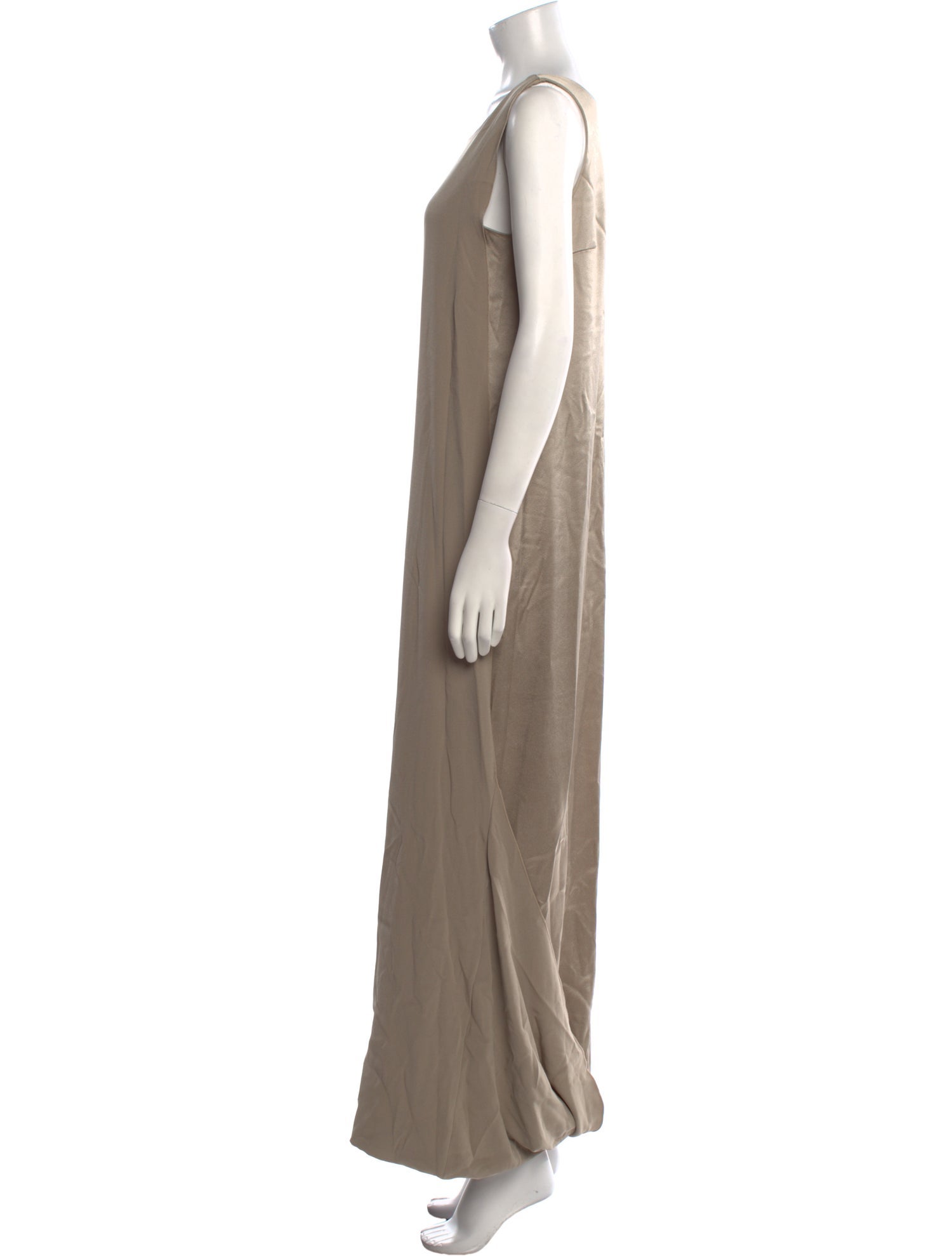 Halston Heritage Scoop Neck Long Dress