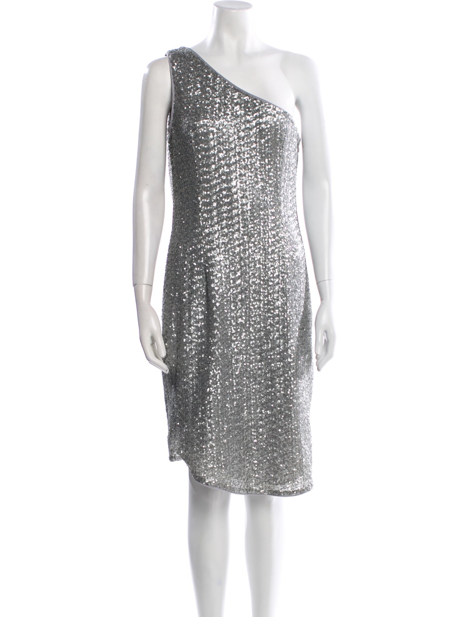 Halston Heritage One-Shoulder Mini Dress