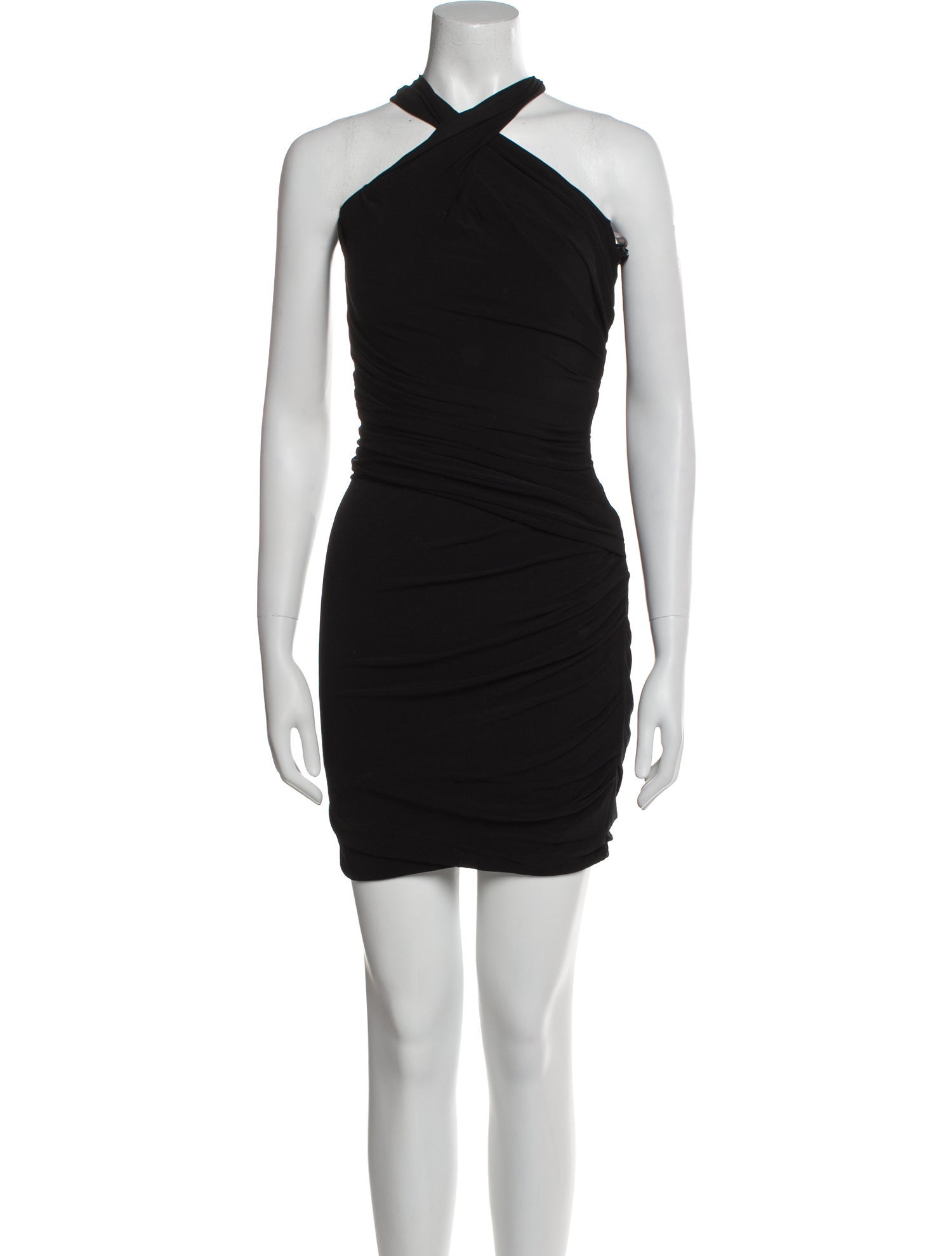 Halston Heritage Halterneck Mini Dress