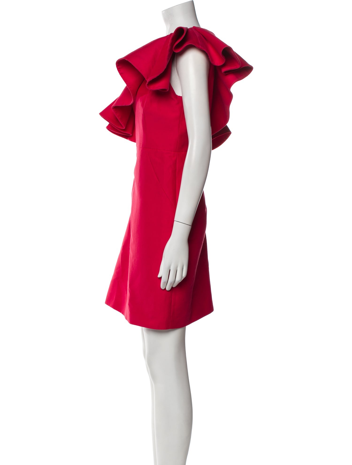 Halston Heritage One-Shoulder Mini Dress