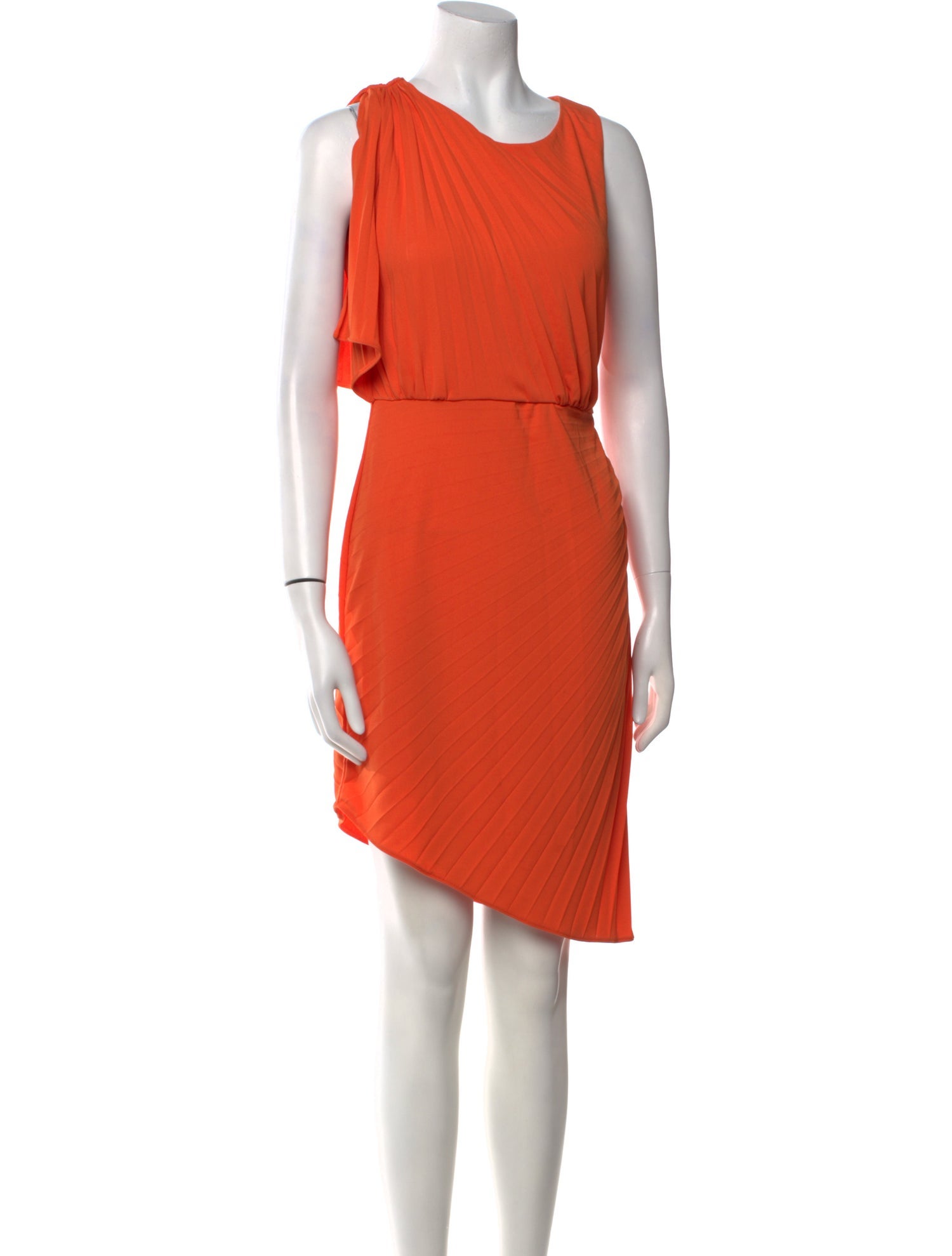 Halston Heritage Crew Neck Knee-Length Dress