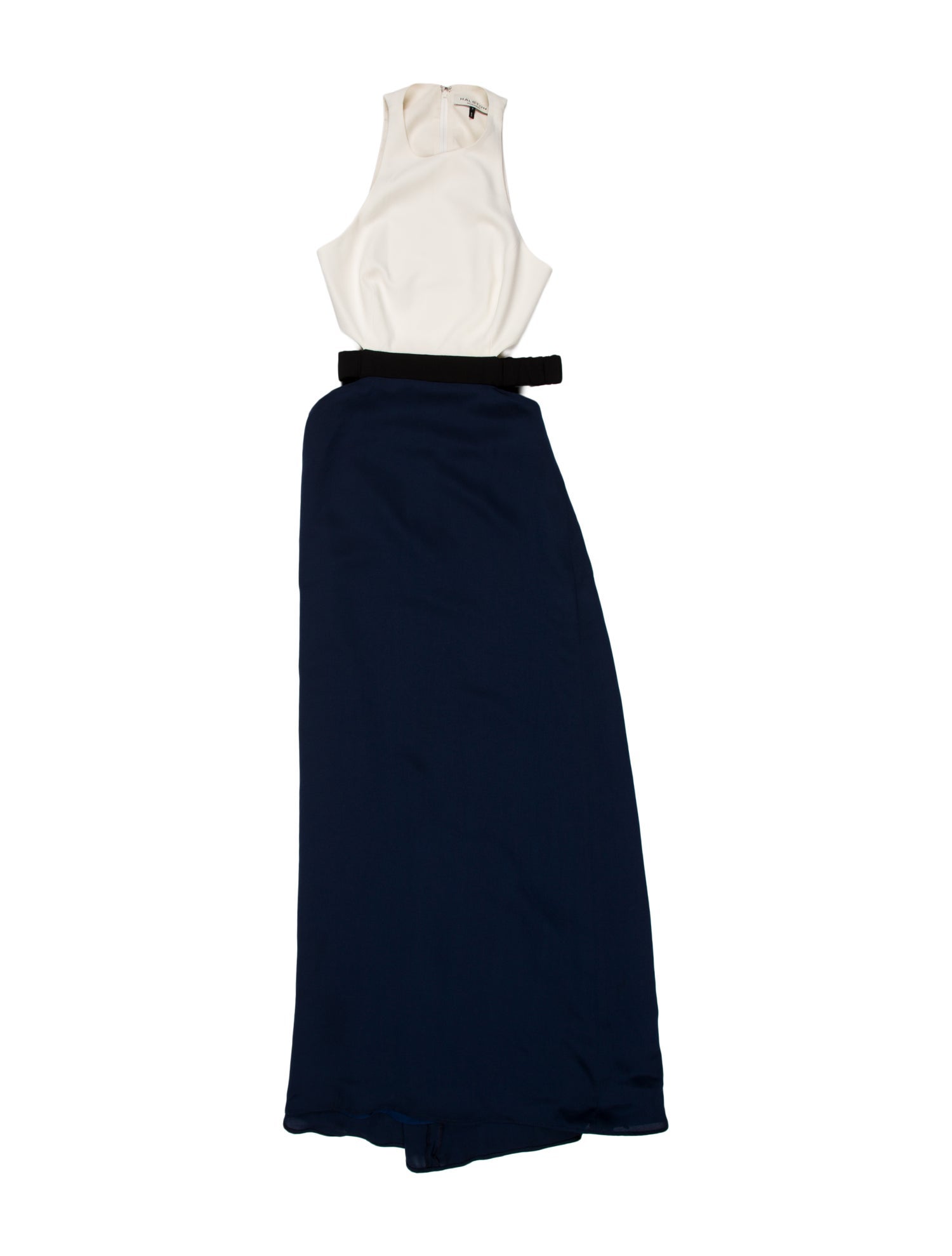Halston Heritage One-Shoulder Long Dress