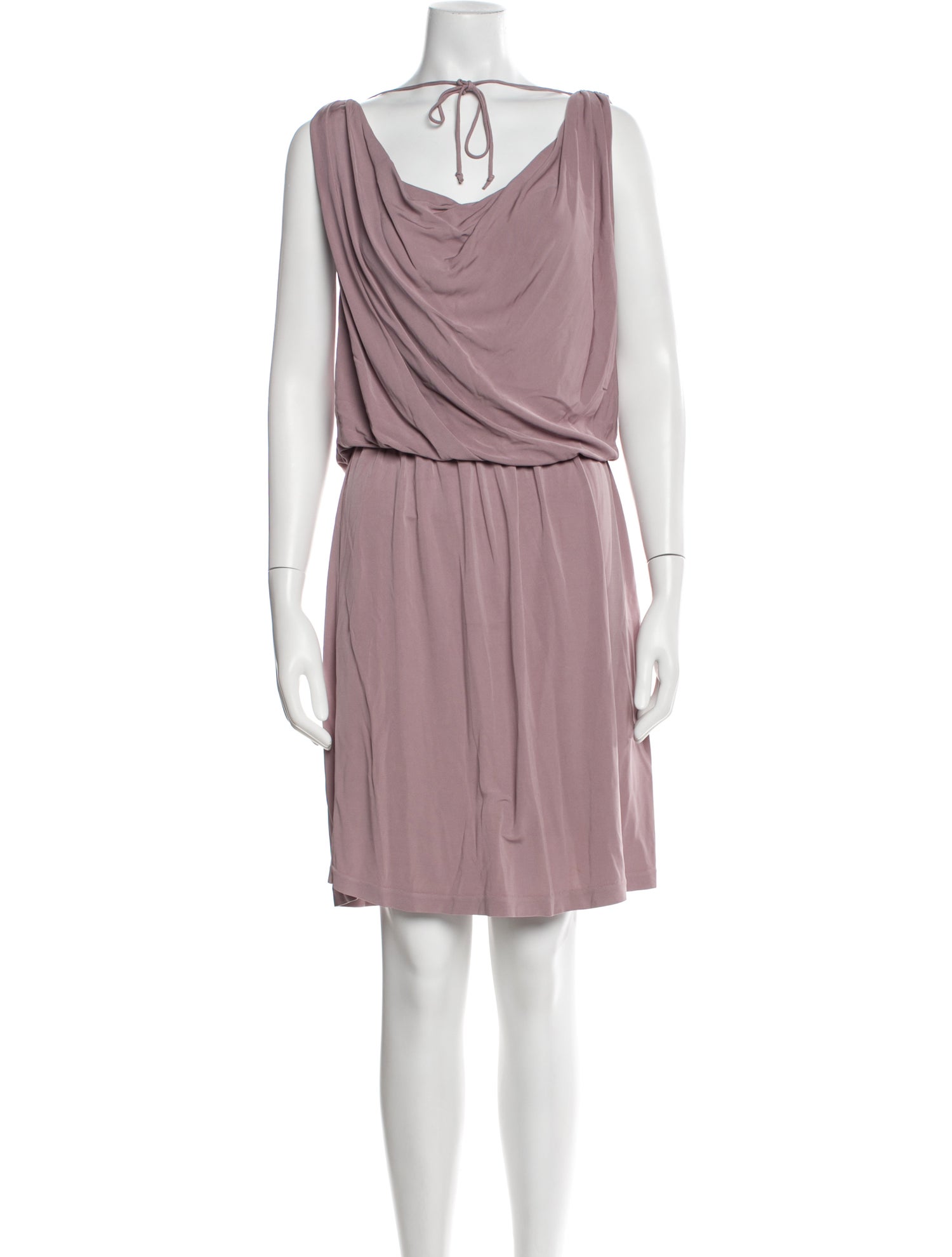 Halston Heritage Cowl Neck Mini Dress