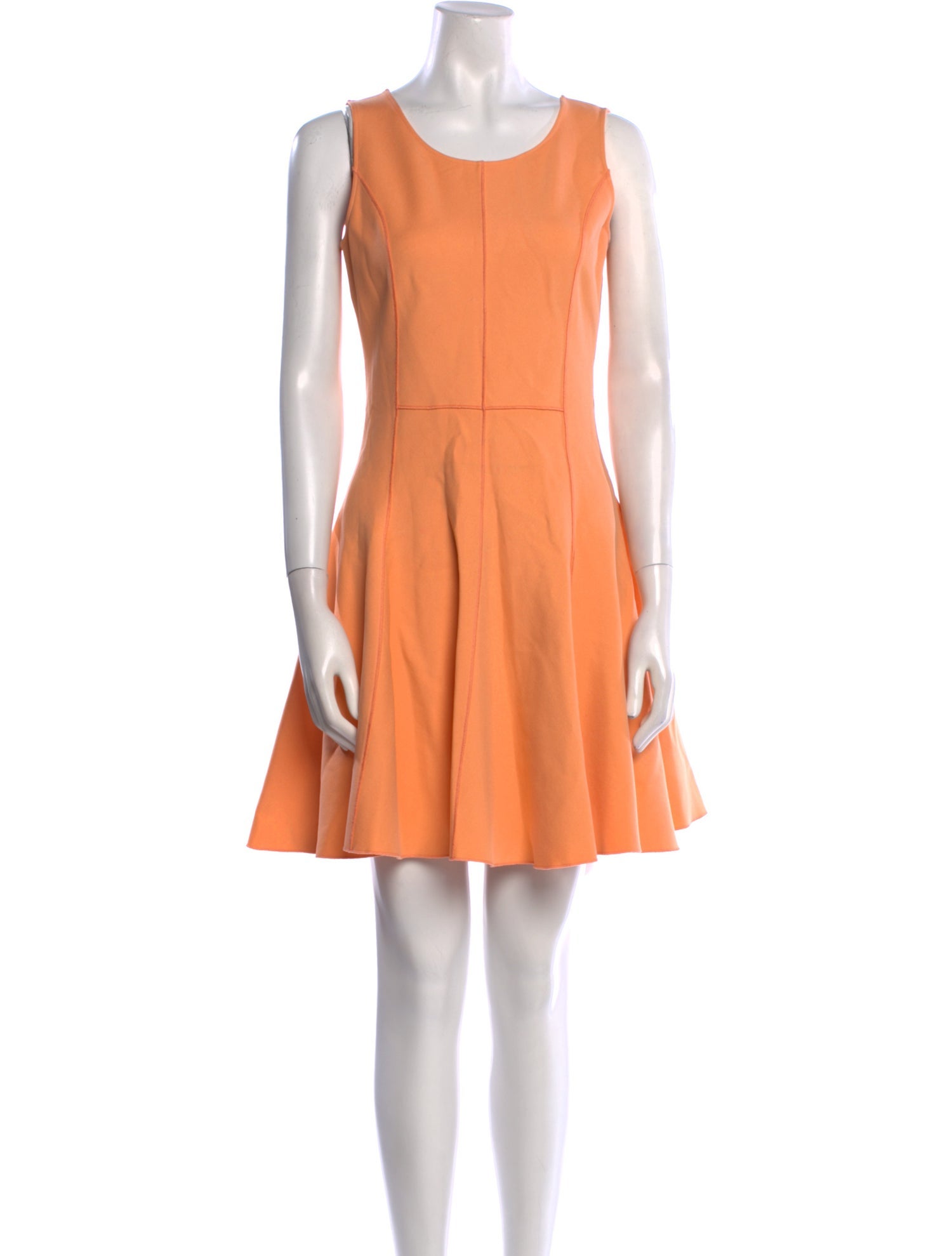 Halston Heritage Scoop Neck Mini Dress