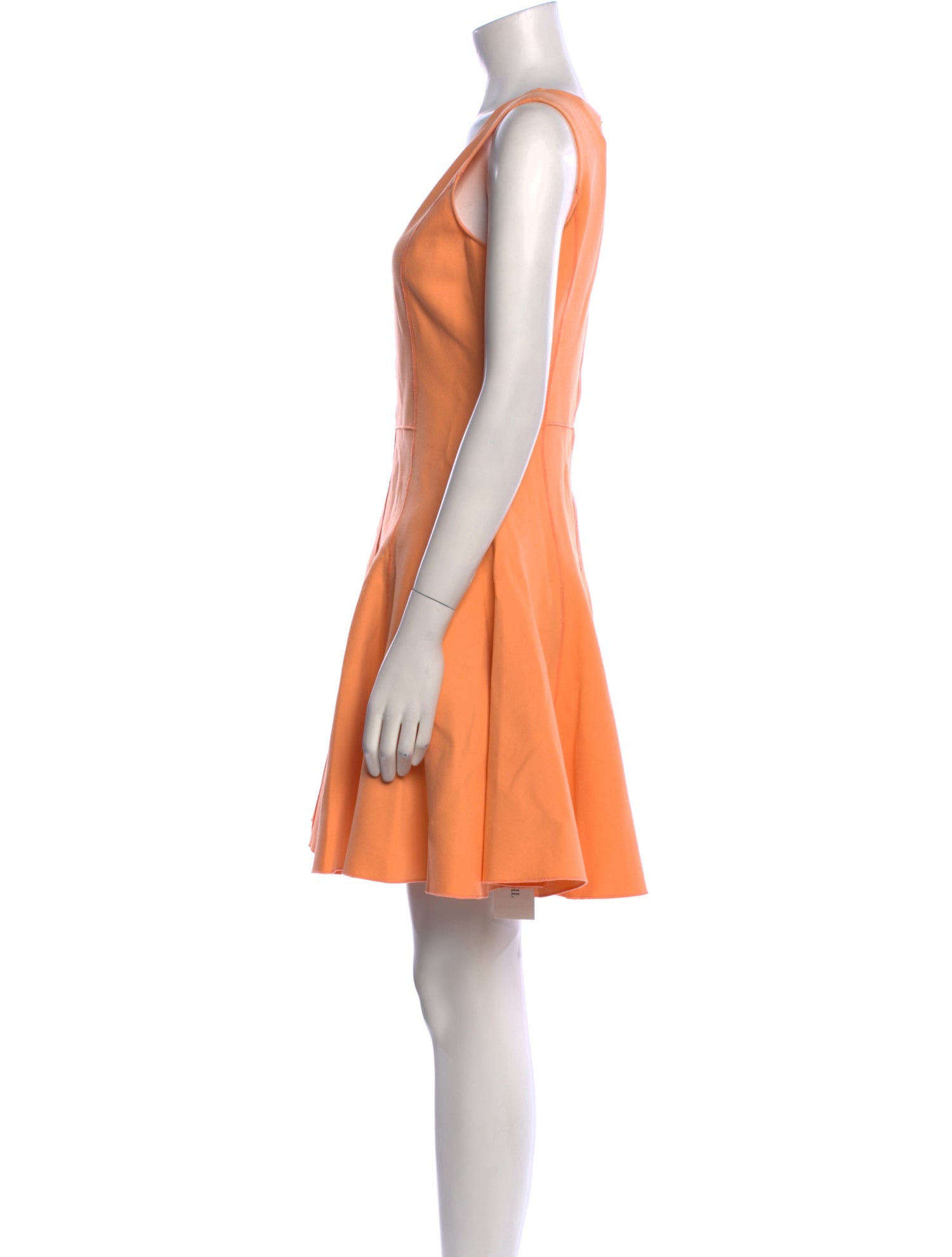 Halston Heritage Scoop Neck Mini Dress