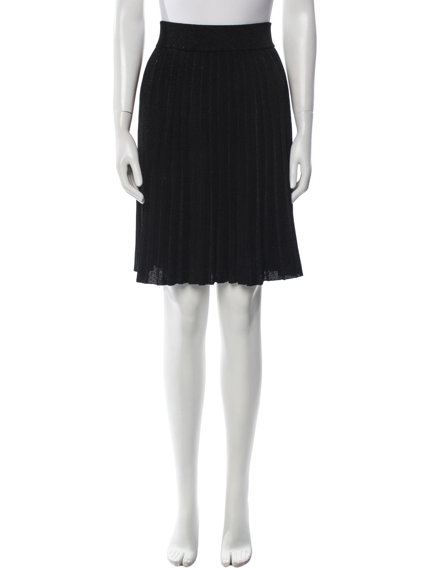 Halston Heritage Glitter Accents Knee-Length Skirt